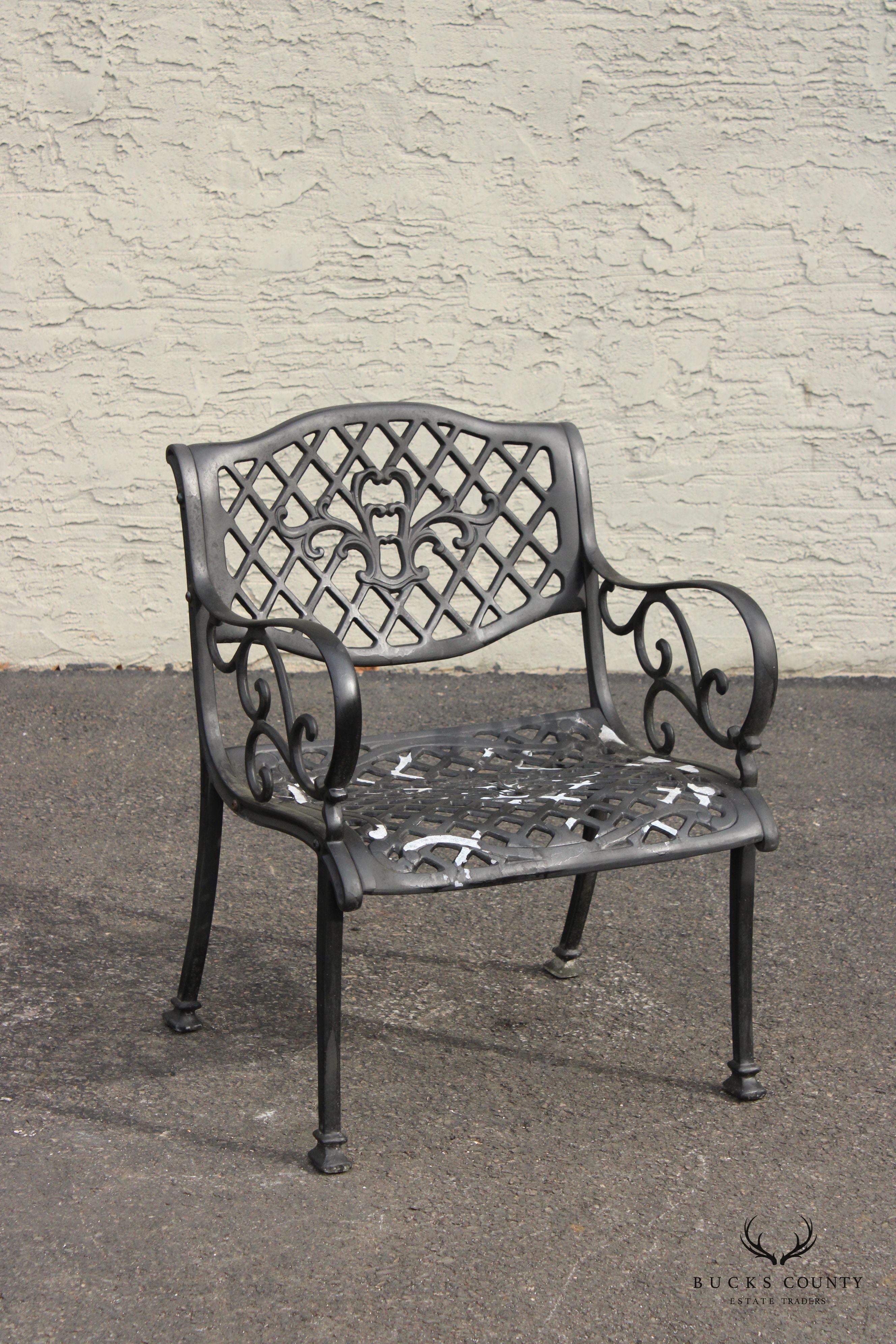 Three-Piece Cast Aluminum Outdoor Patio Seating Set