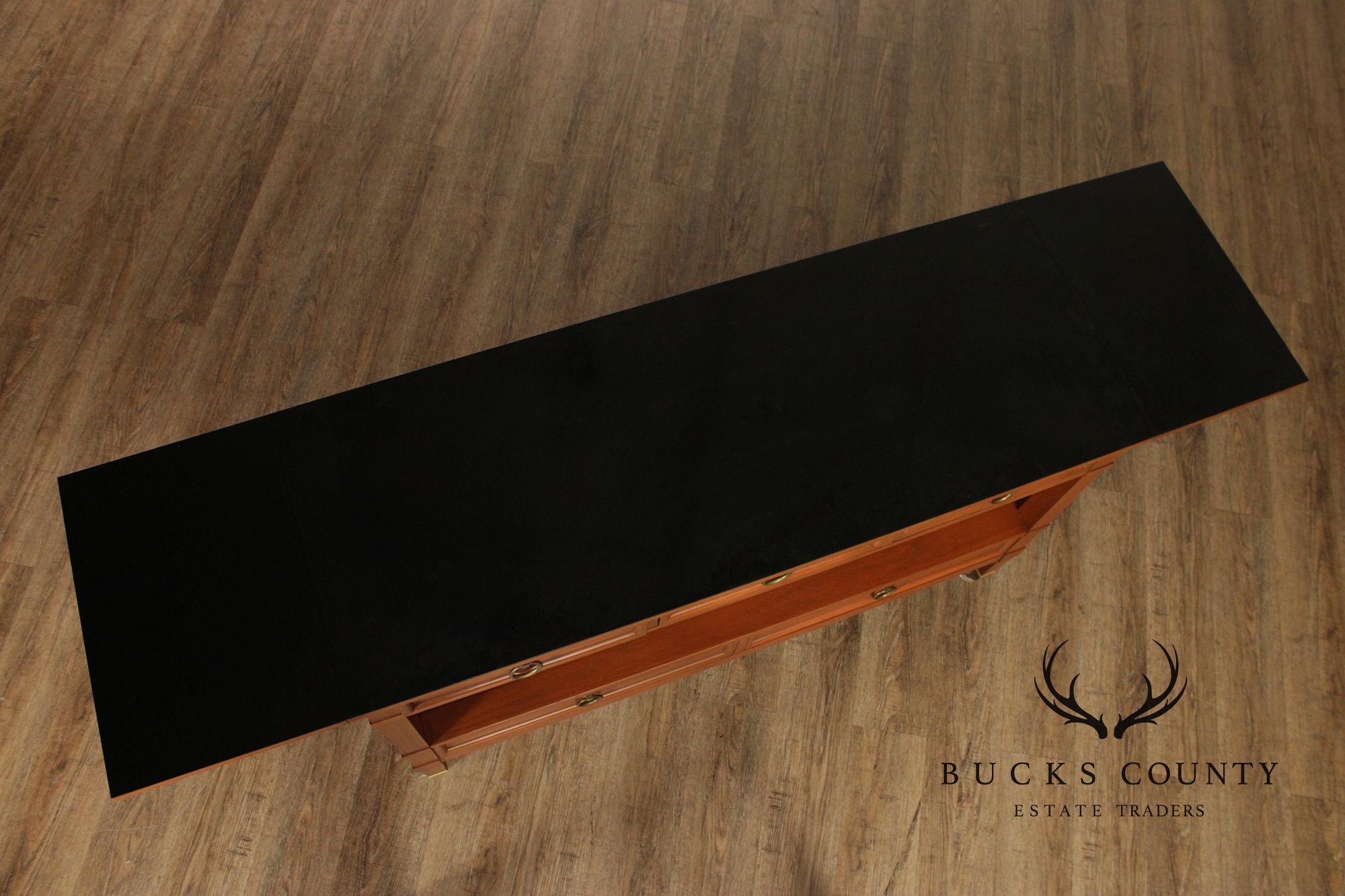 Baker Furniture Milling Road Directoire Style Walnut Rolling Server