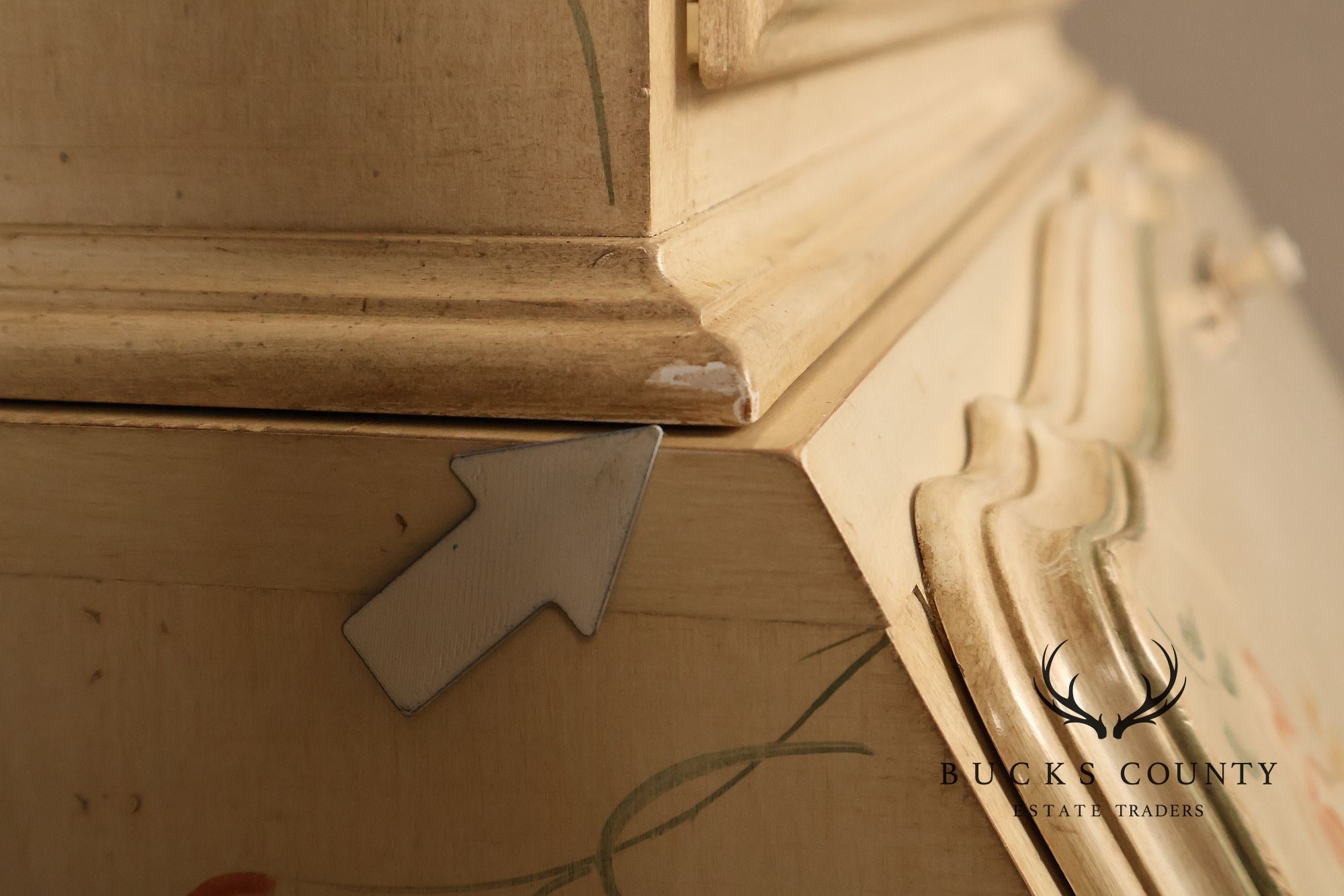 Ethan Allen Country French Painted Secretary Desk