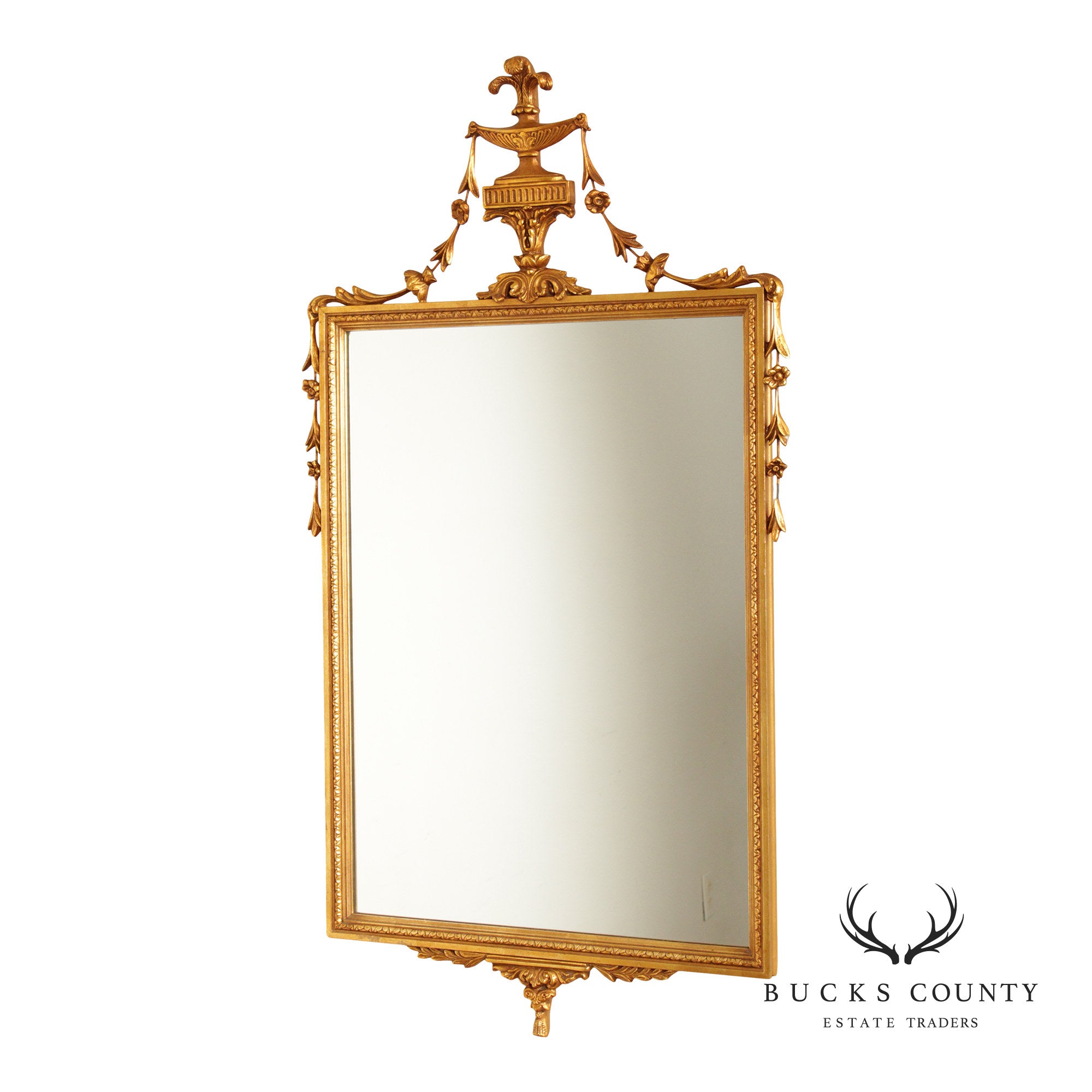 Adam Style Giltwood Wall Mirror