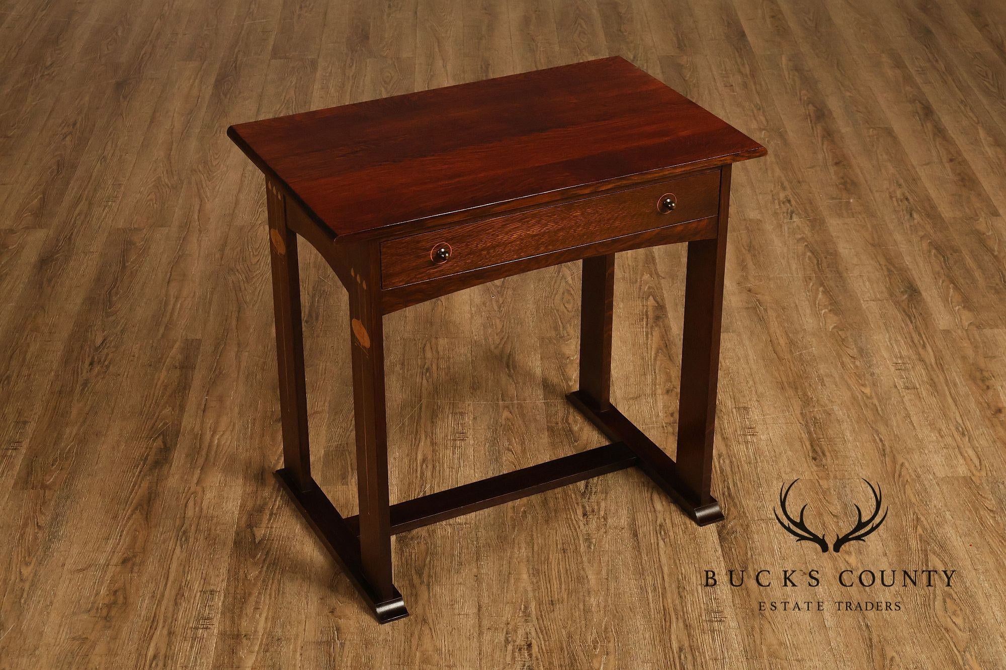 Stickley Commemorative Harvey Ellis Inlaid Oak Writing Desk