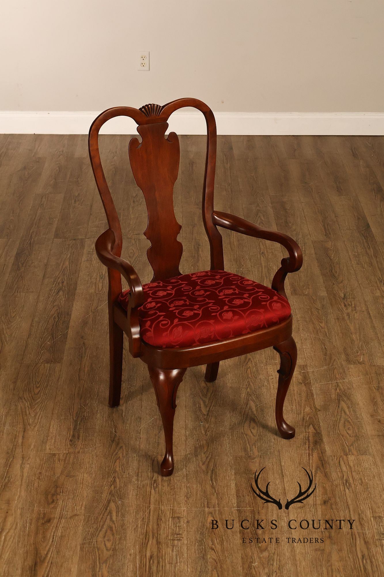 Pennsylvania House Set Of 10 Queen Anne Cherry Dining Chairs