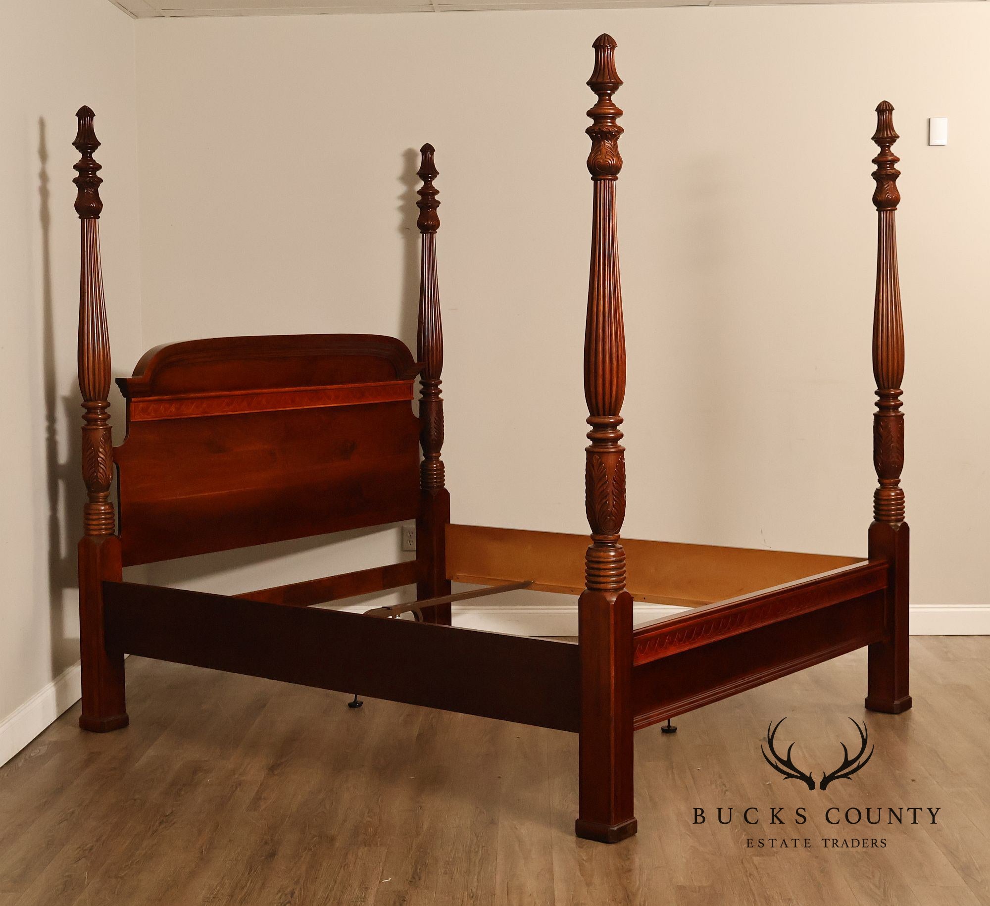 Pennsylvania House Carved Cherry King Poster Bed