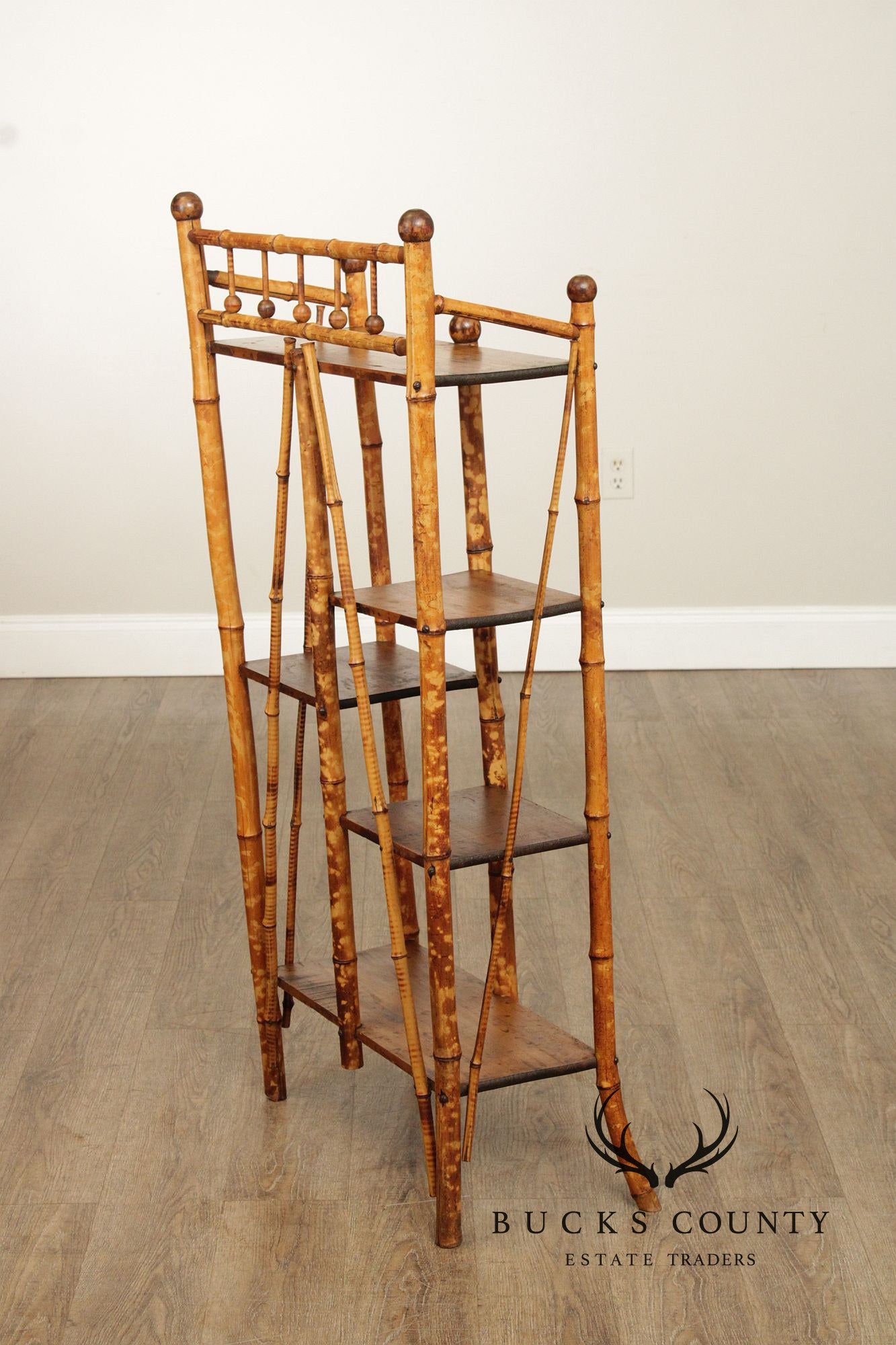 Antique Aesthetic Movement Bamboo Etagere