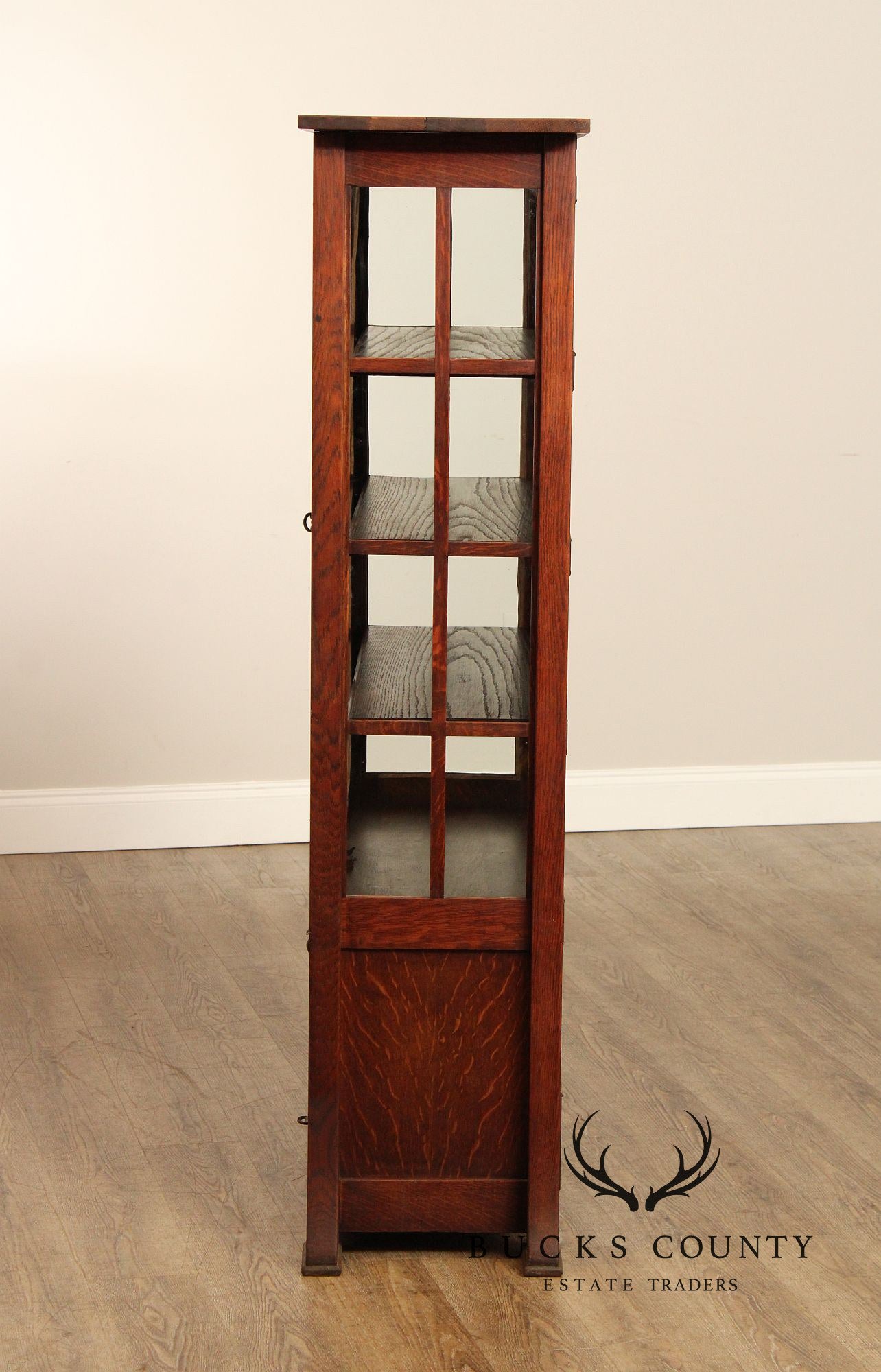 The King Furniture Co. Mission Oak China Cabinet