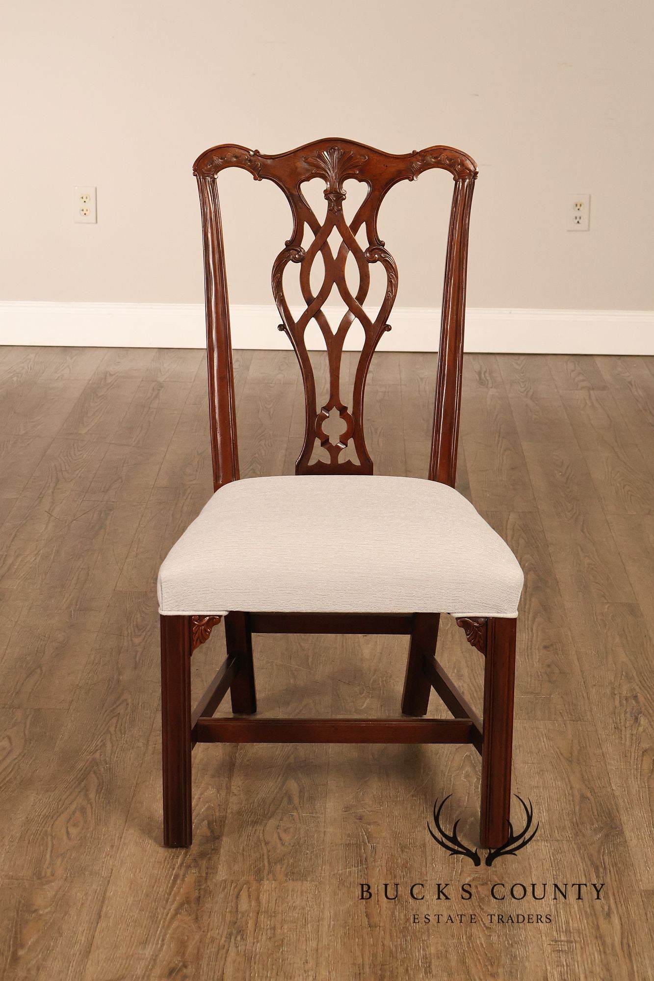 Chippendale Style Set of Six Mahogany Dining Chairs