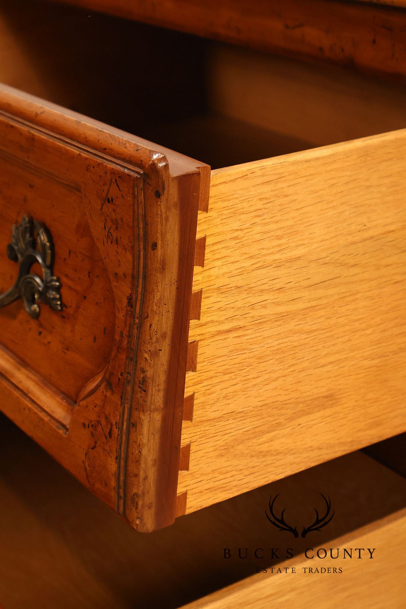 Baker Milling Road Pair Of French Country Nightstands Bombe Chests