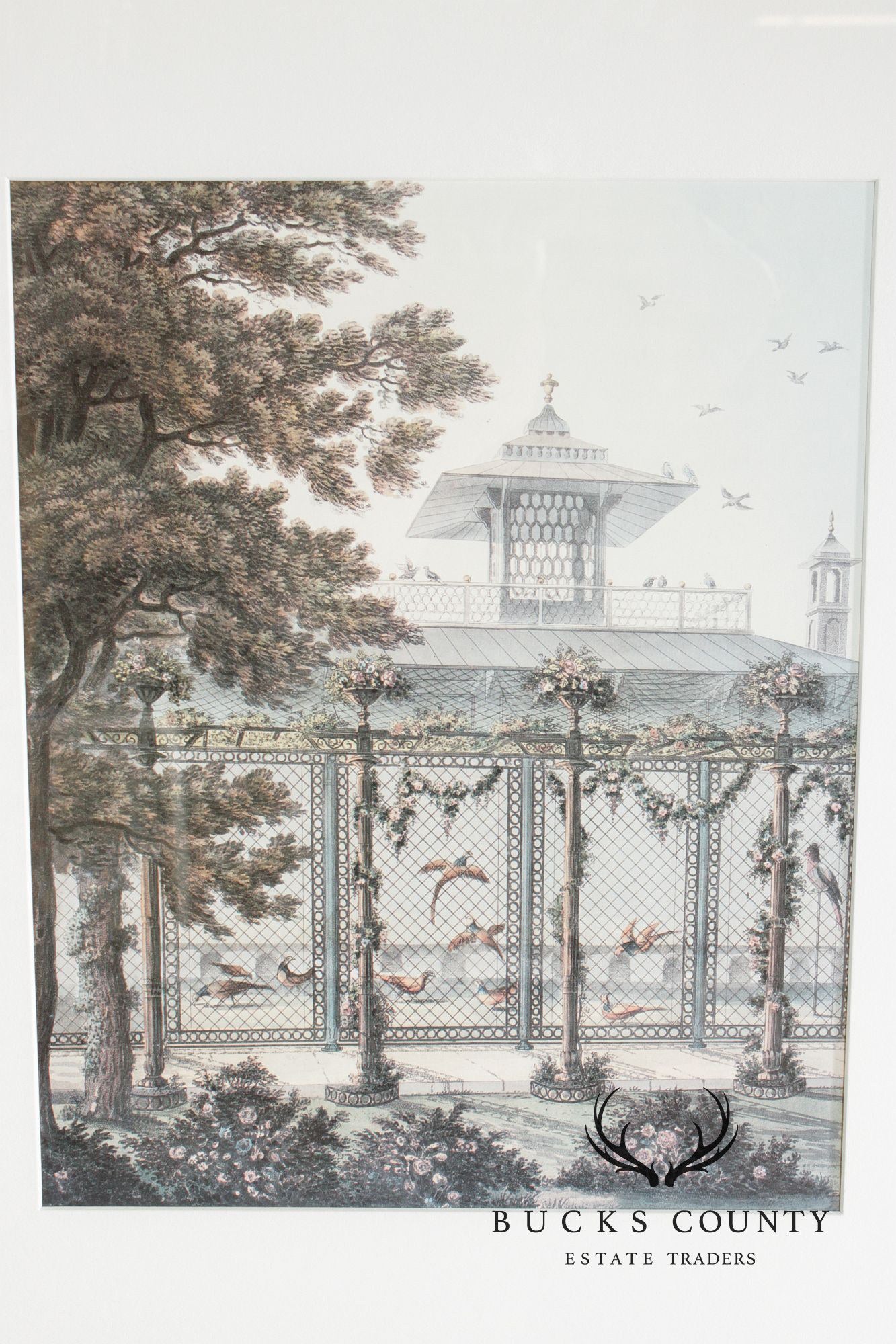 English Georgian Garden and Pheasantry Prints