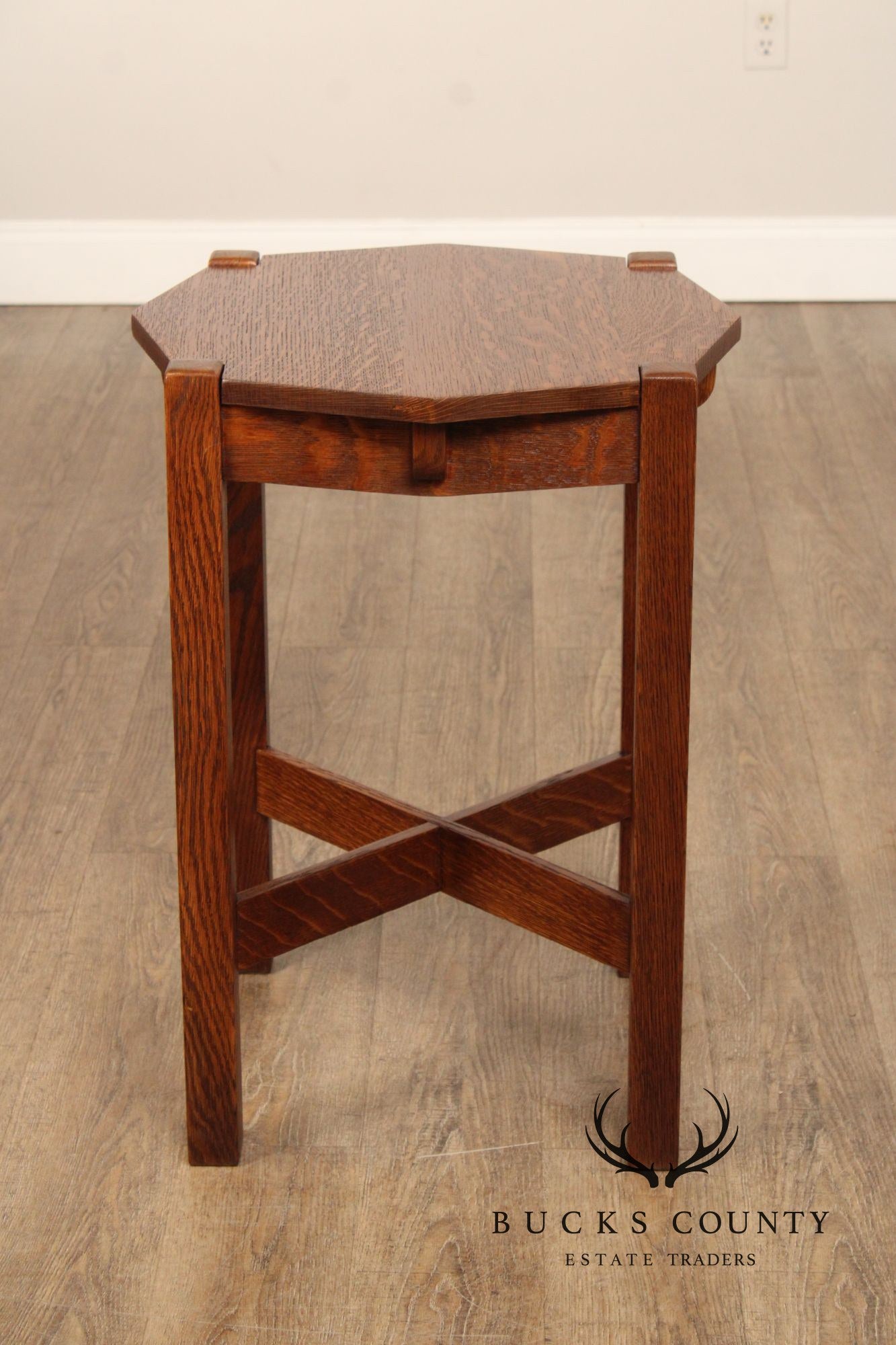 Stickley Brothers Antique Mission Oak Lamp Table