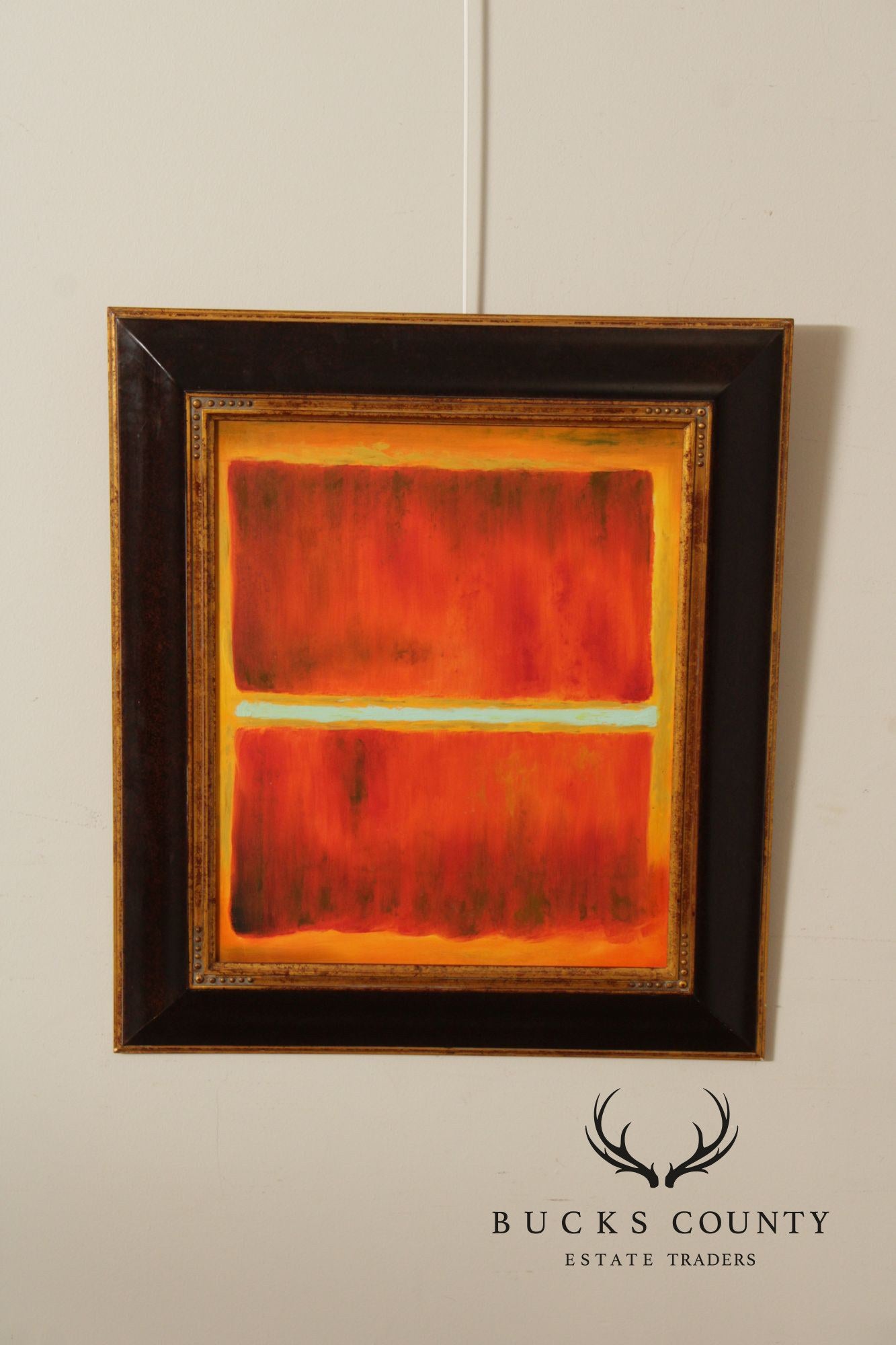 Abstract Expressionism Framed Color Block Painting