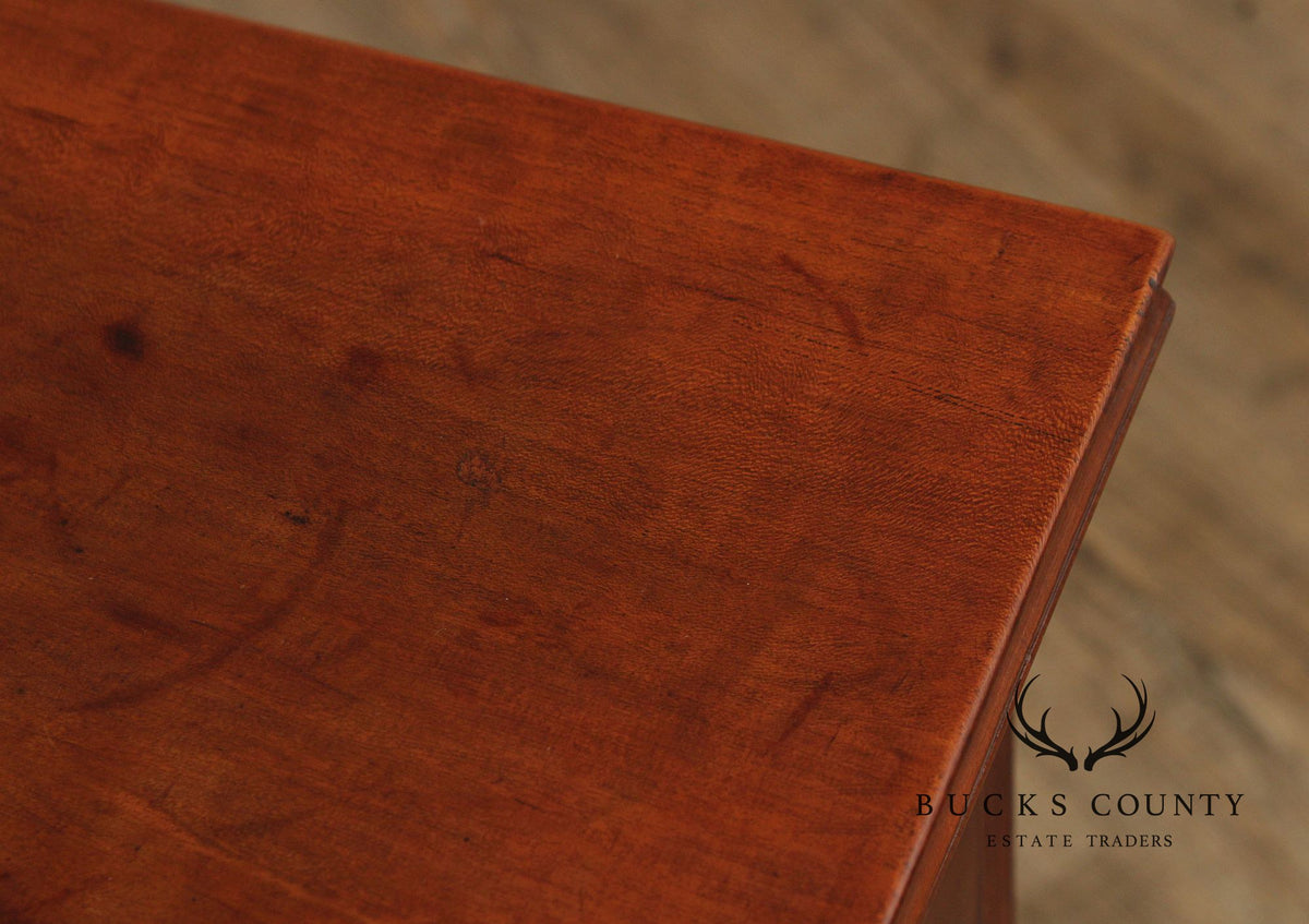 Antique Chippendale Cherry One-Drawer Work Table