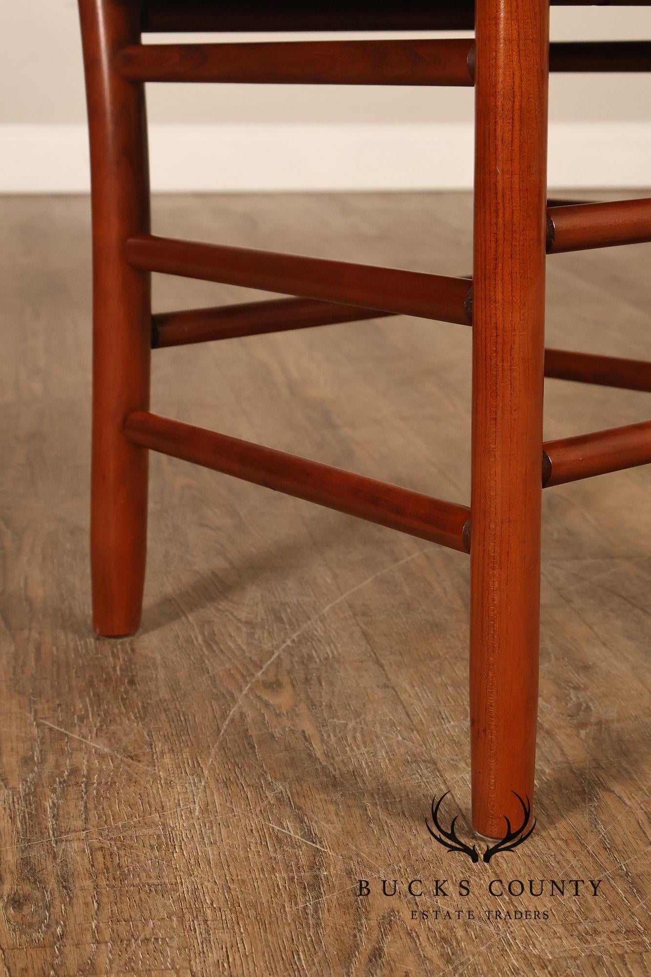 The Keystone Collection Set of Four Solid Cherry Ladder Back Dining Chairs