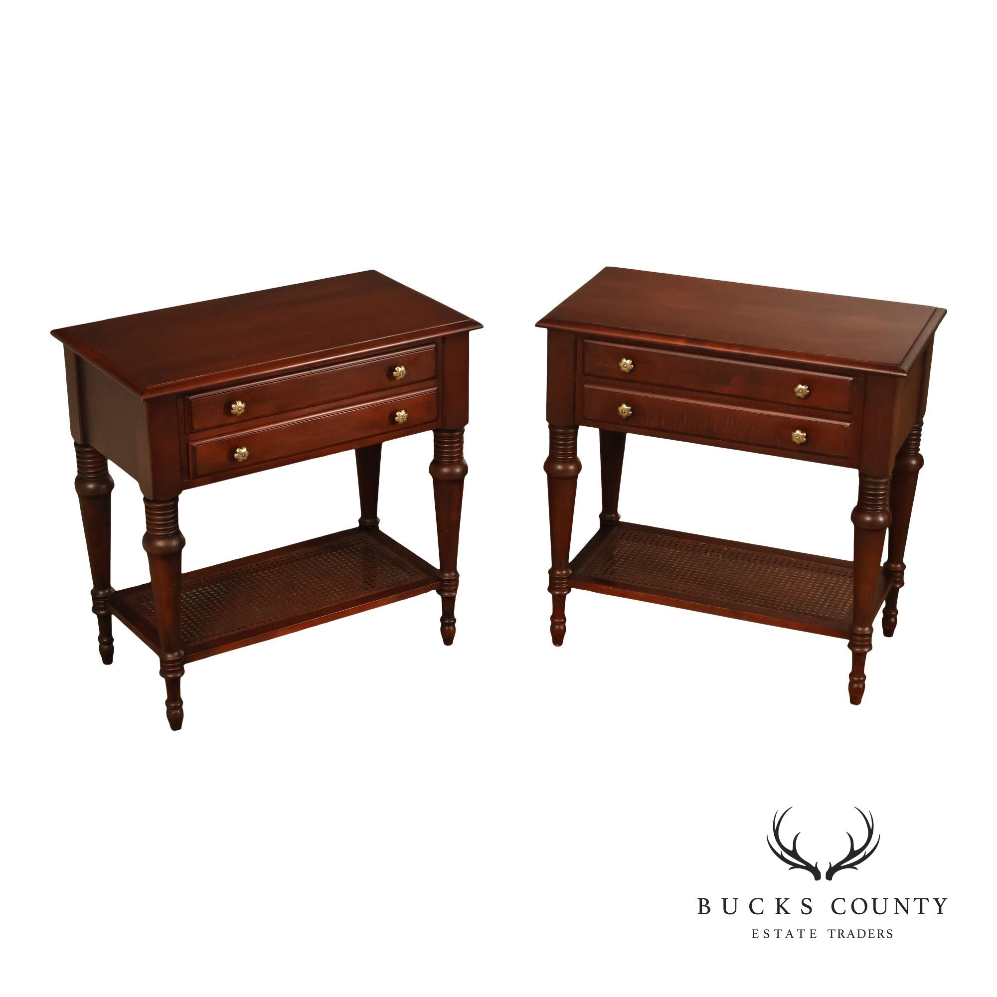 Ethan Allen British Classics "Cayman" Pair Of Nightstands