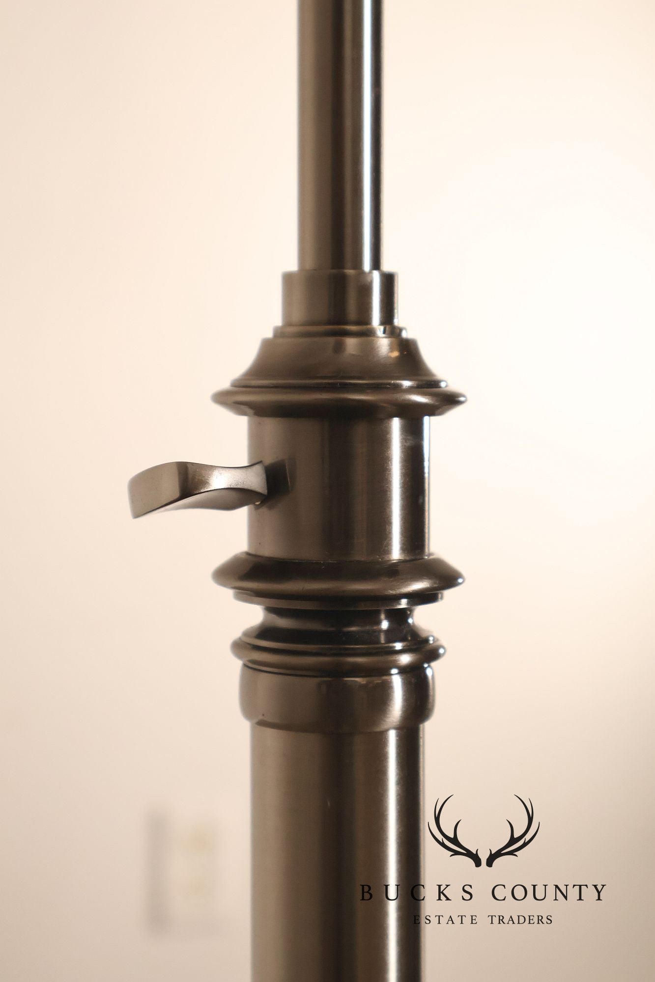Restoration Hardware Adjustable Height Steel Floor Lamp