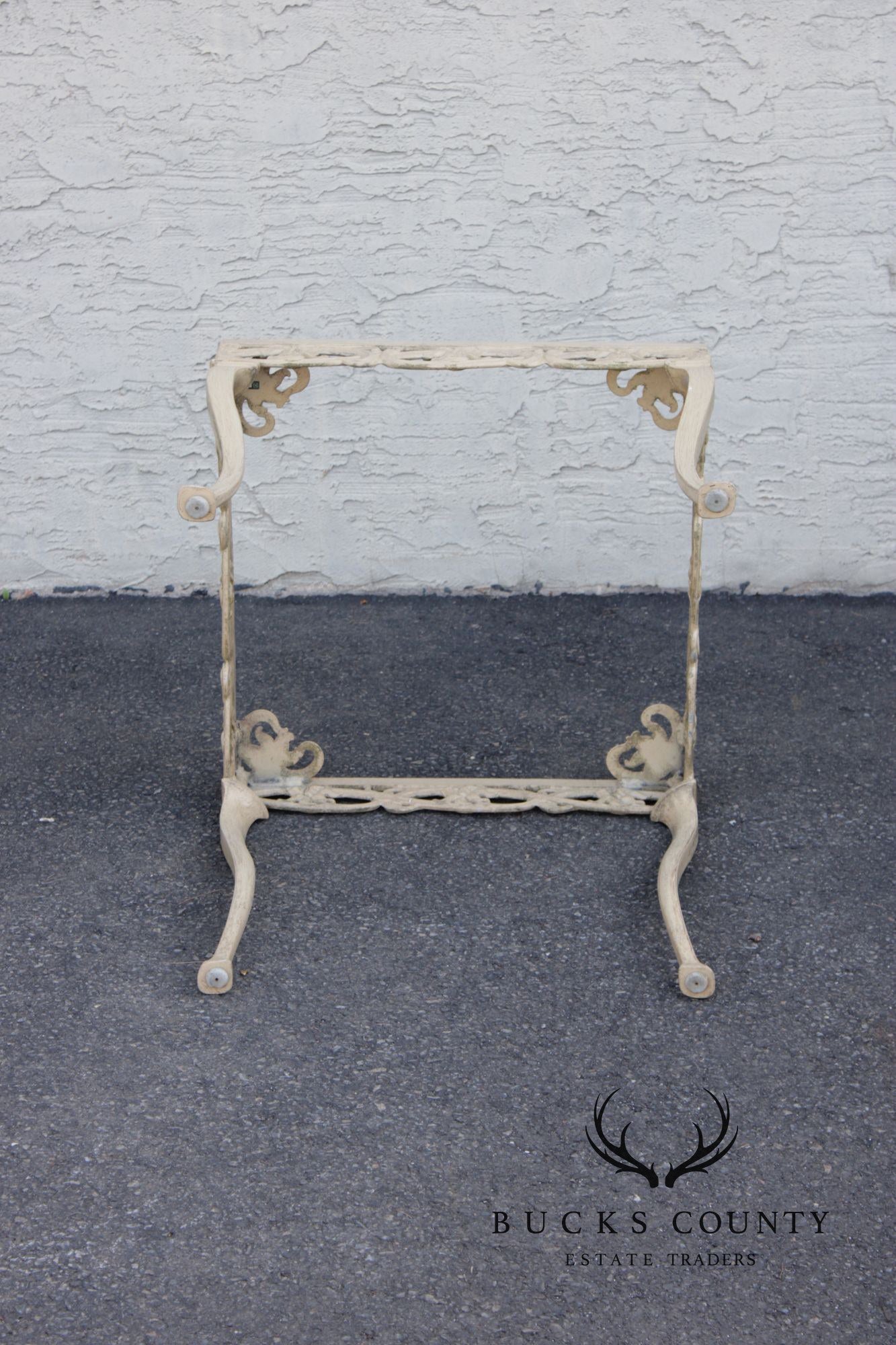 Brown Jordan Pair of Cast Aluminum 'Day Lily' Outdoor Patio Side Tables