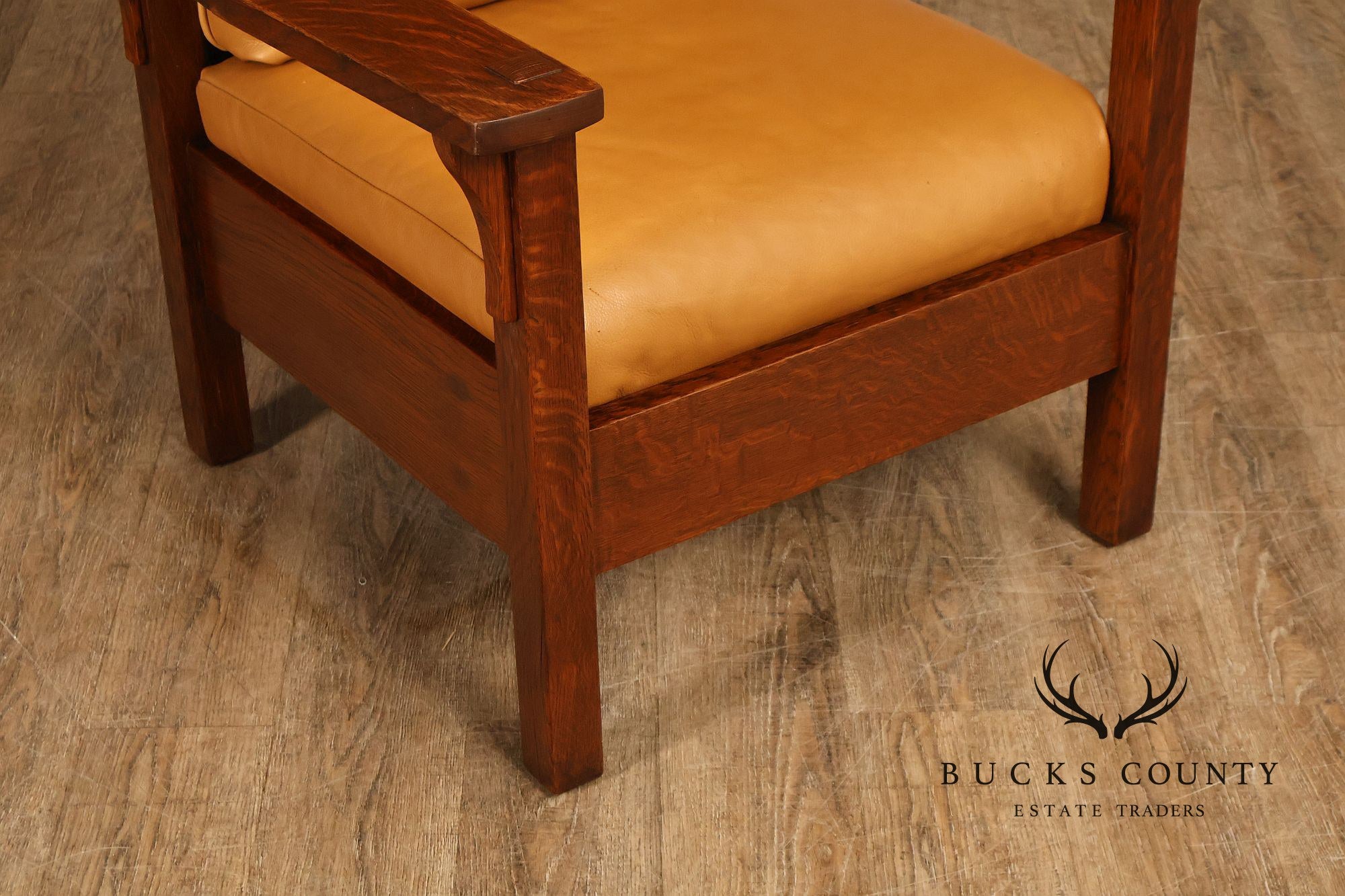 Gustav Stickley Antique Mission Oak Morris Chair Model 346