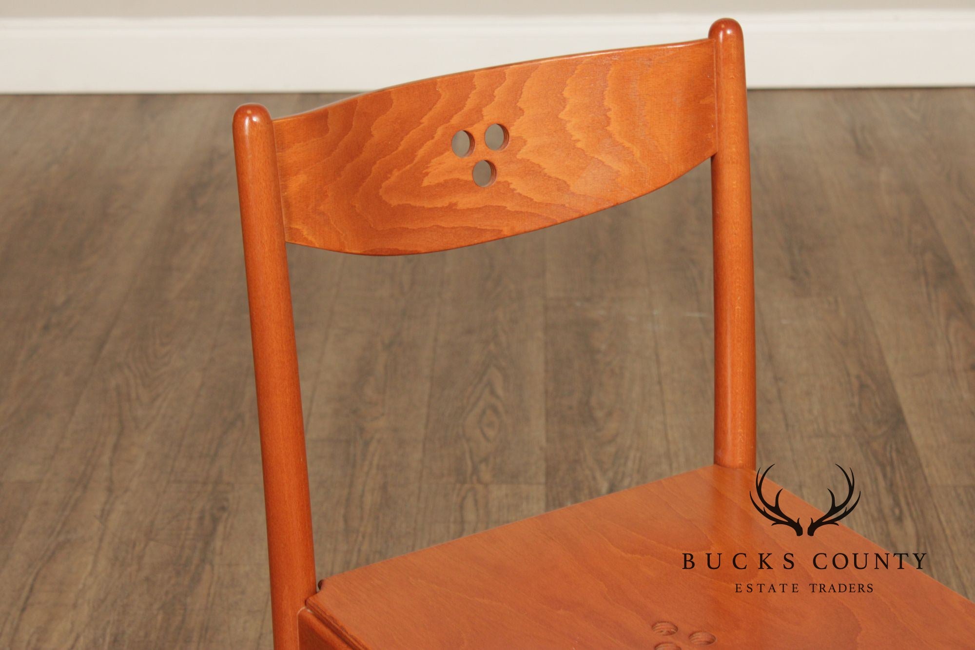 Calligaris Italian Modern Pair of Dining Side Chairs
