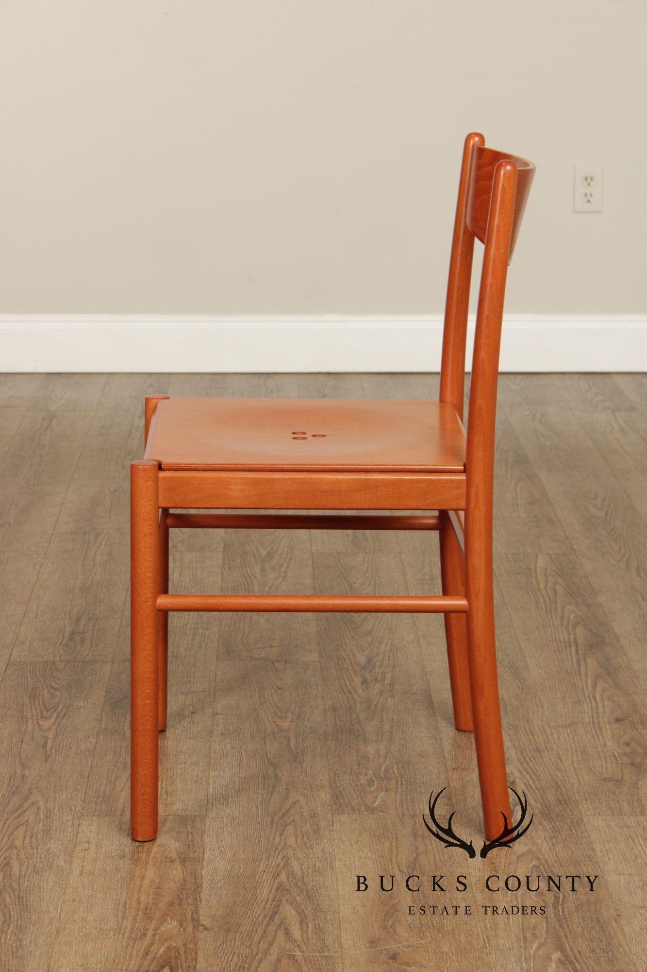 Calligaris Italian Modern Pair of Dining Side Chairs