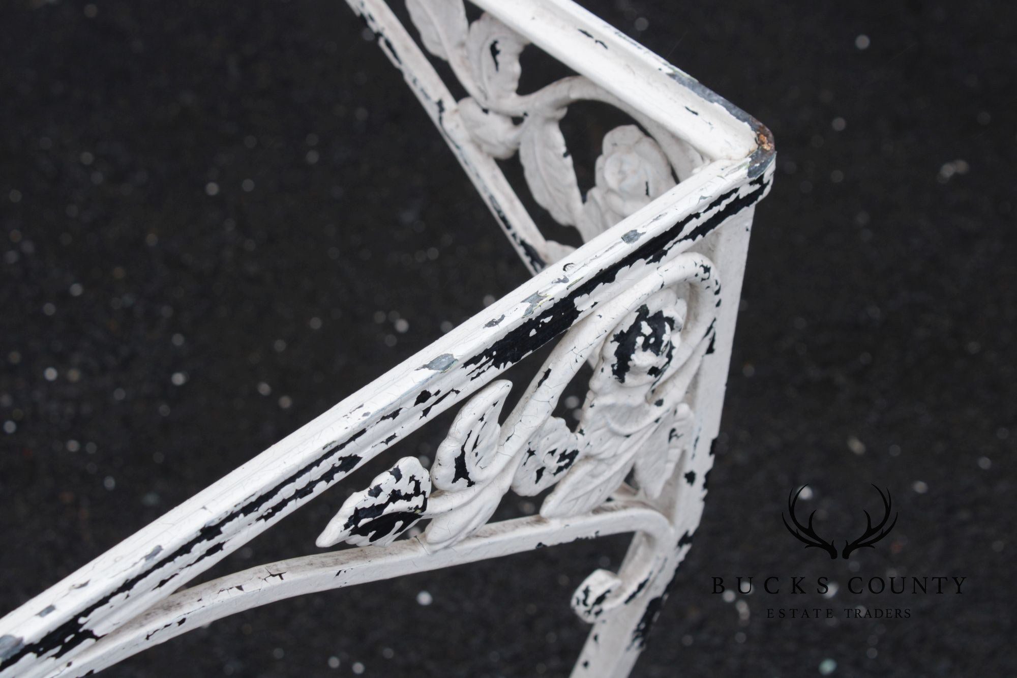 Vintage Five-Piece Wrought Iron Patio Dining Set