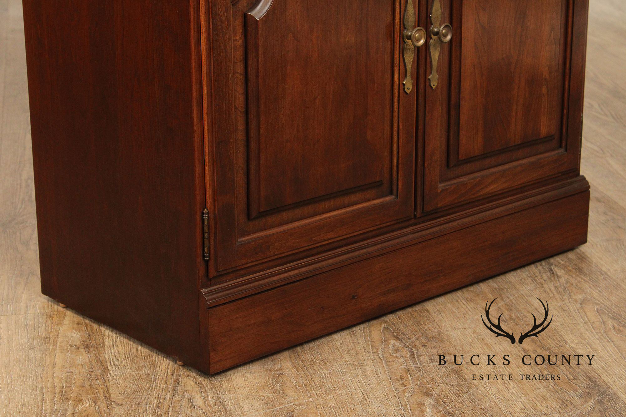 Kling Colonial Style Cherry Stepback Bookcase Cabinet