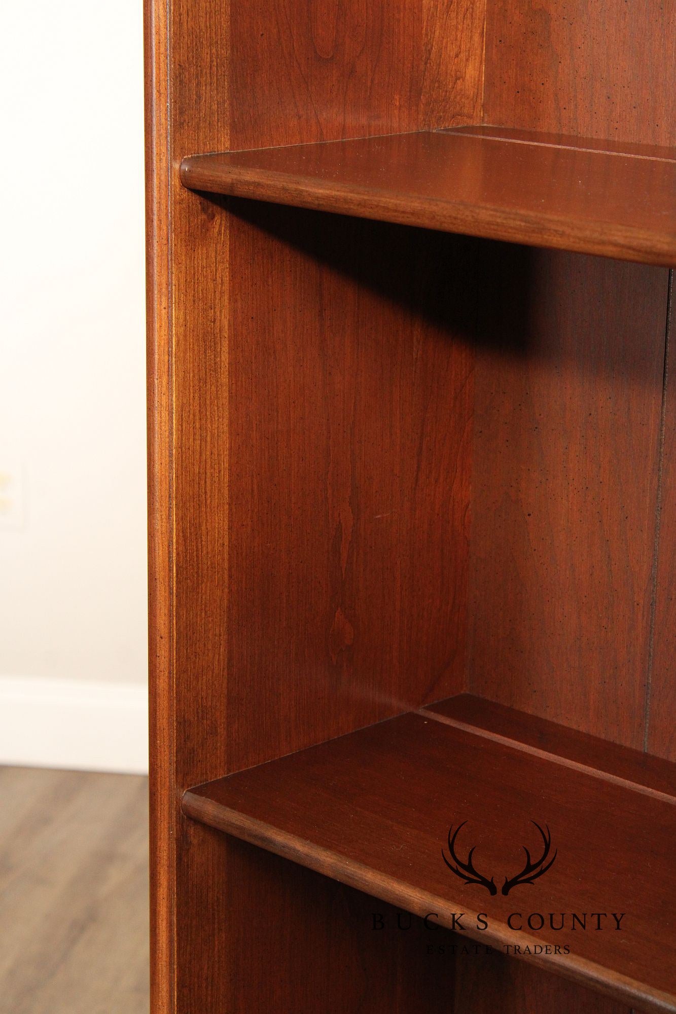 Kling Colonial Style Cherry Stepback Bookcase Cabinet
