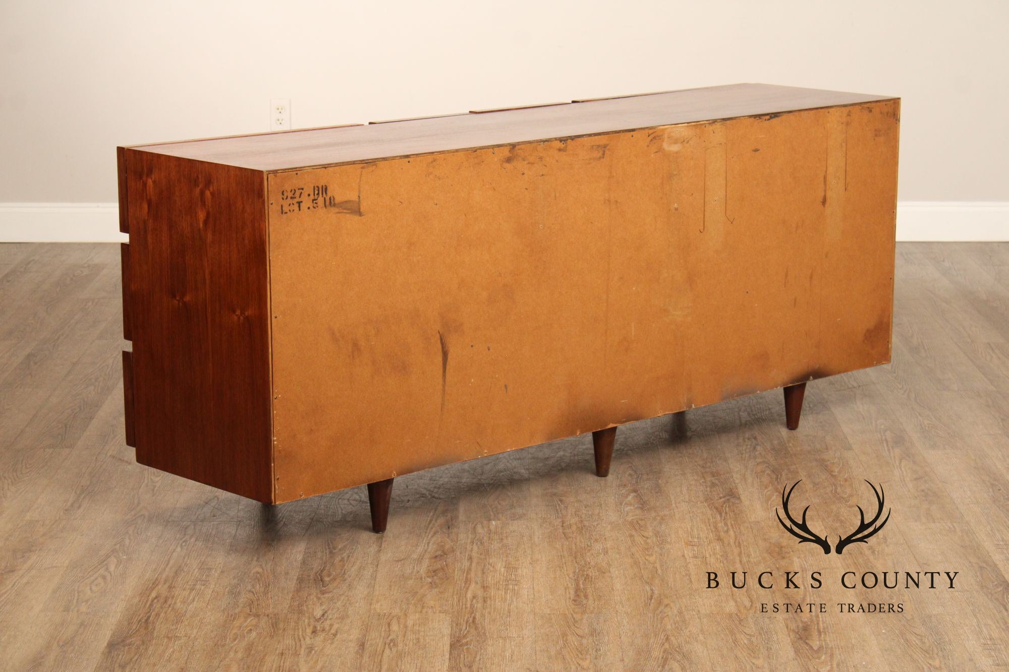 American Of Martinsville Mid-Century Modern Walnut Long Dresser
