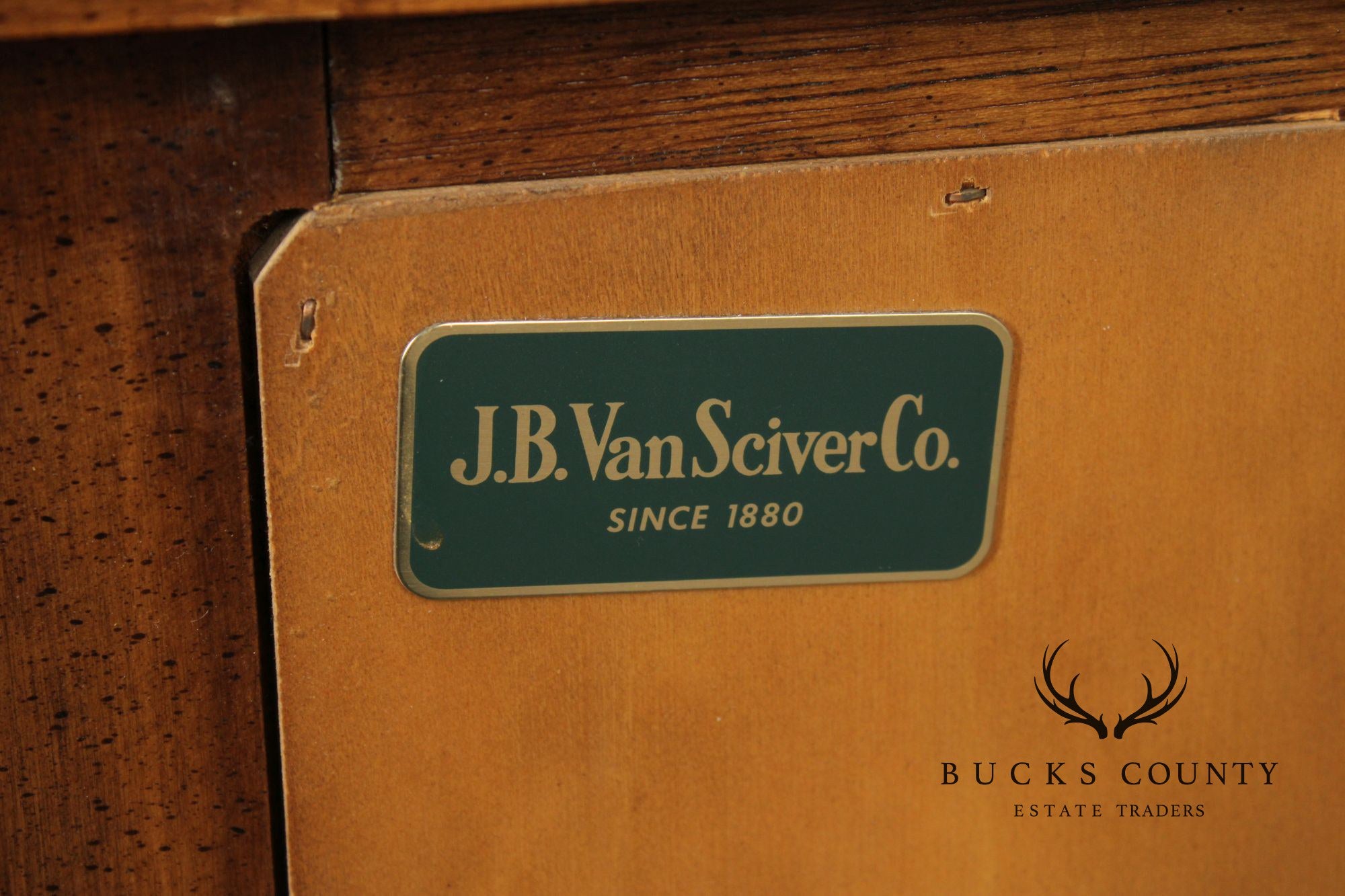 French Provincial Style Vintage Narrow Walnut Console Cabinet