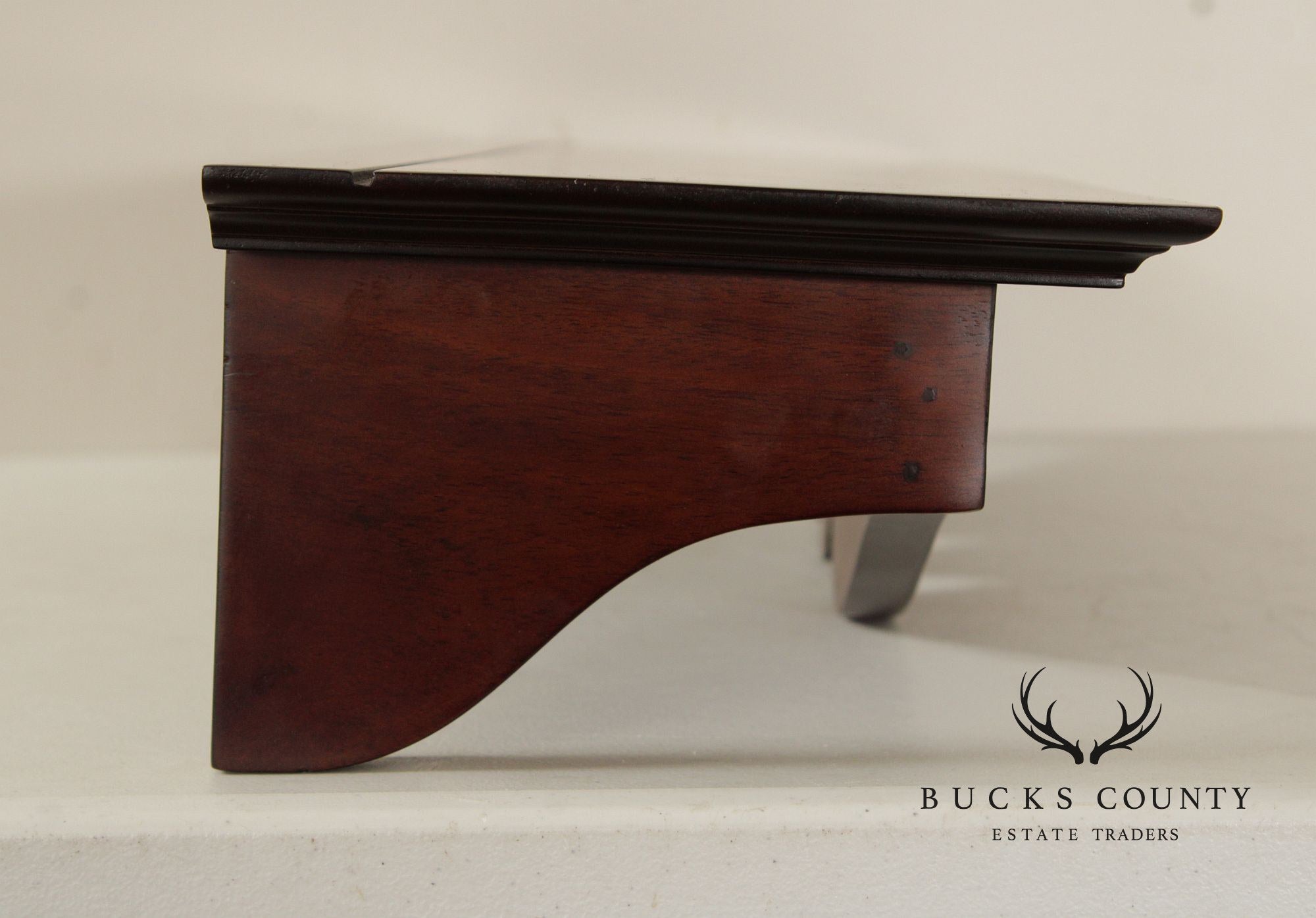 Chippendale Style Shell-Carved Mahogany Wall Shelf