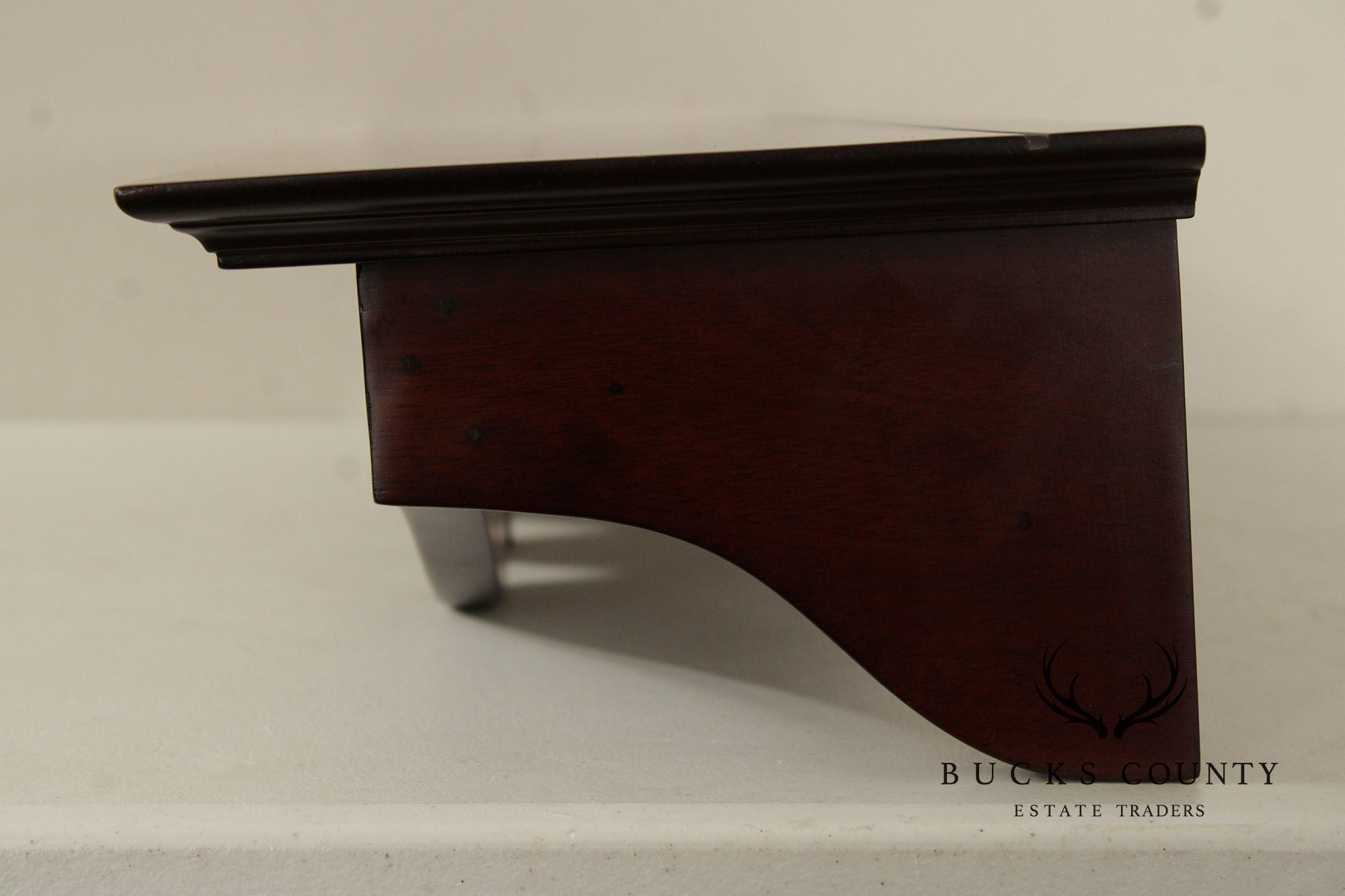 Chippendale Style Shell-Carved Mahogany Wall Shelf