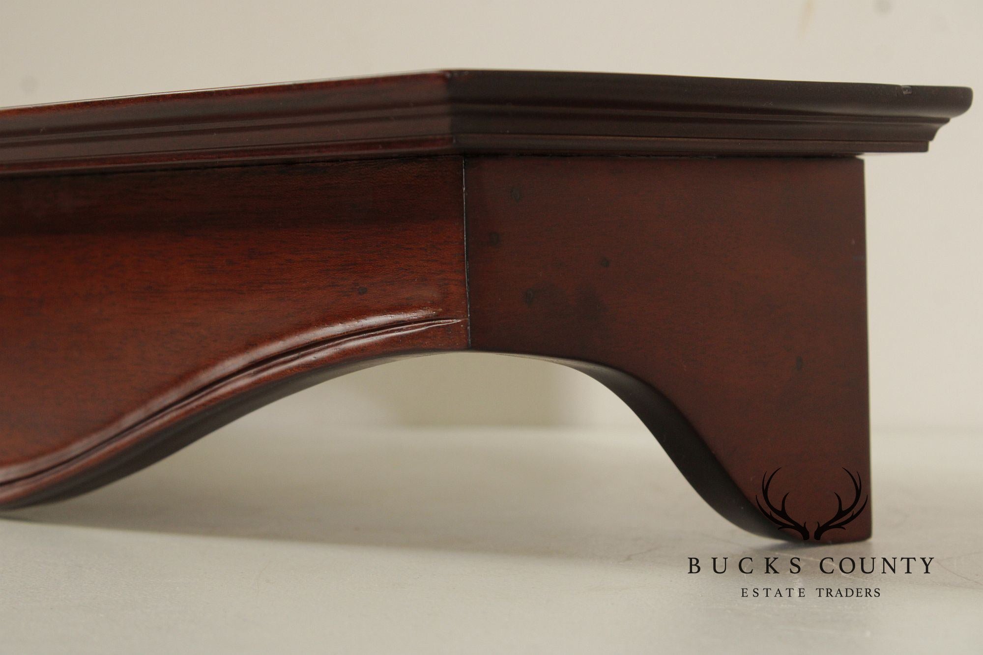Chippendale Style Shell-Carved Mahogany Wall Shelf