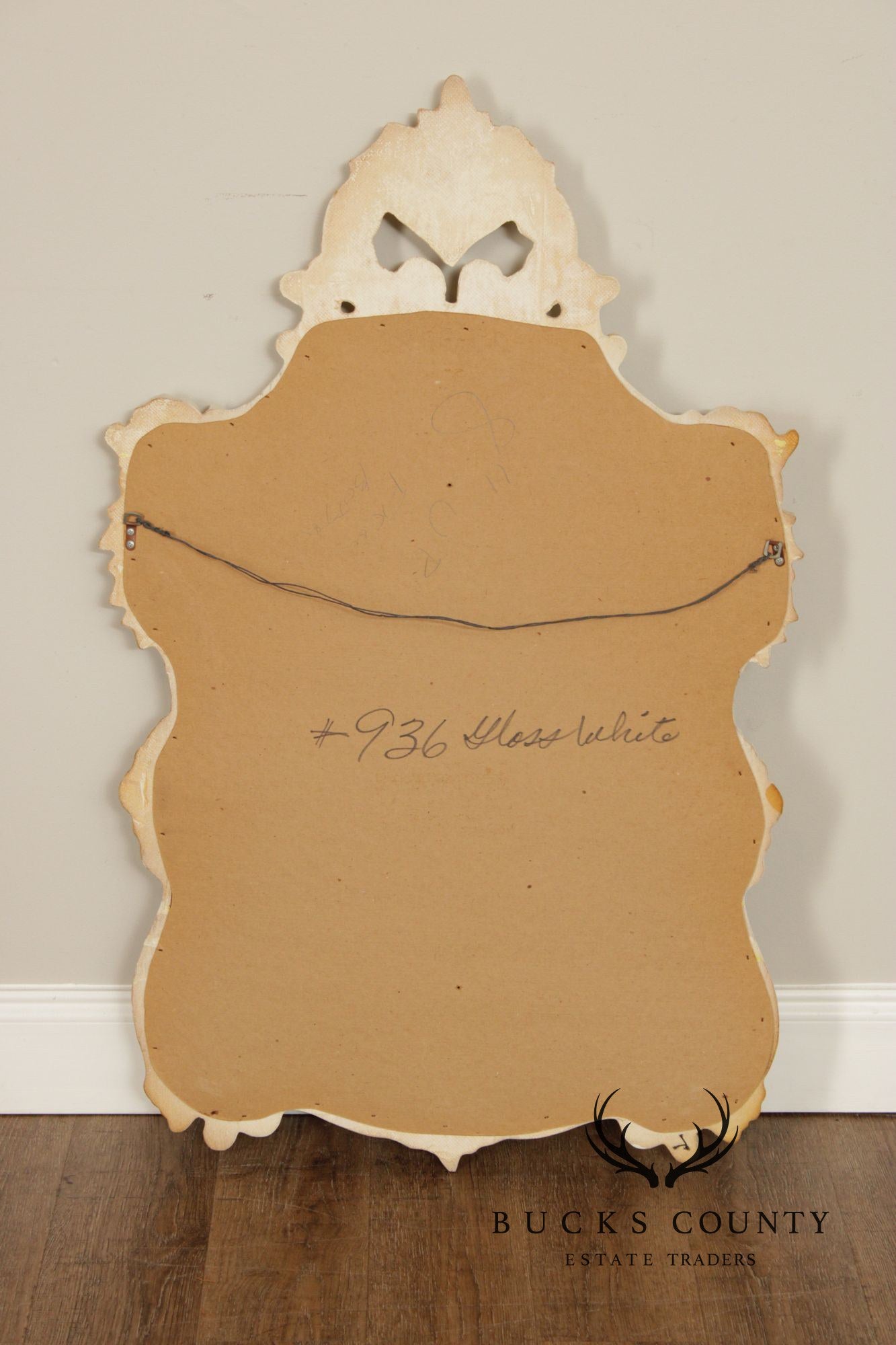 Rococo Style Cream Painted Wall Mirror