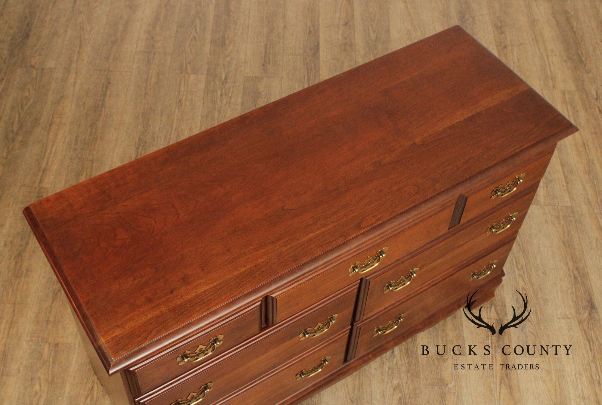 Vintage Chippendale Style Cherry Dresser