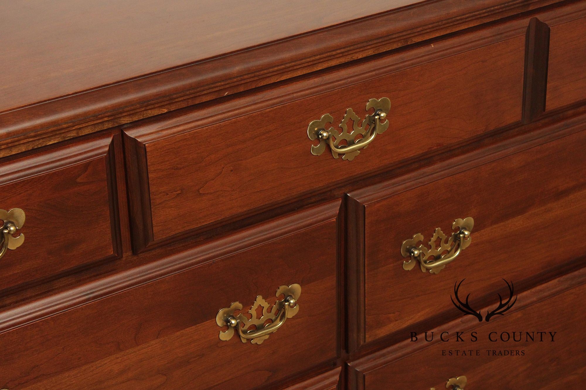 Vintage Chippendale Style Cherry Dresser
