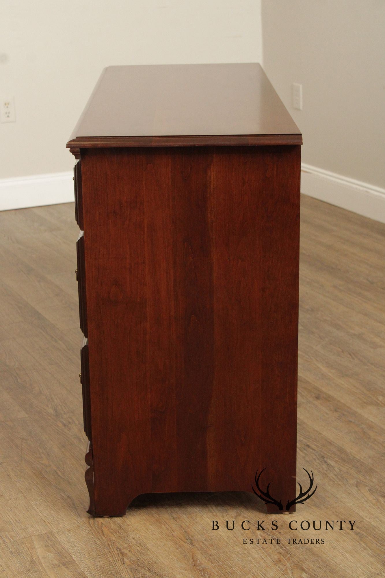 Vintage Chippendale Style Cherry Dresser