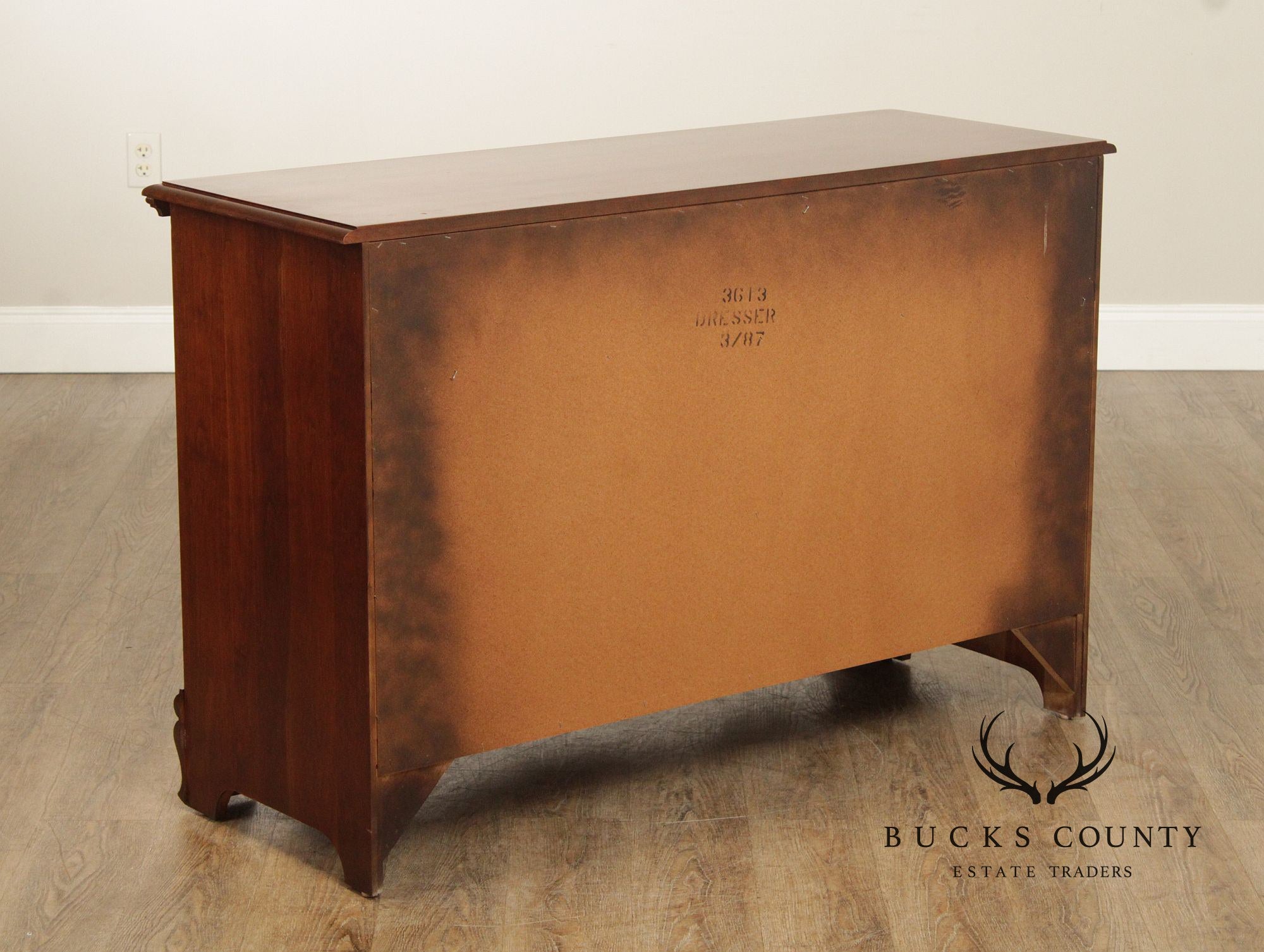 Vintage Chippendale Style Cherry Dresser