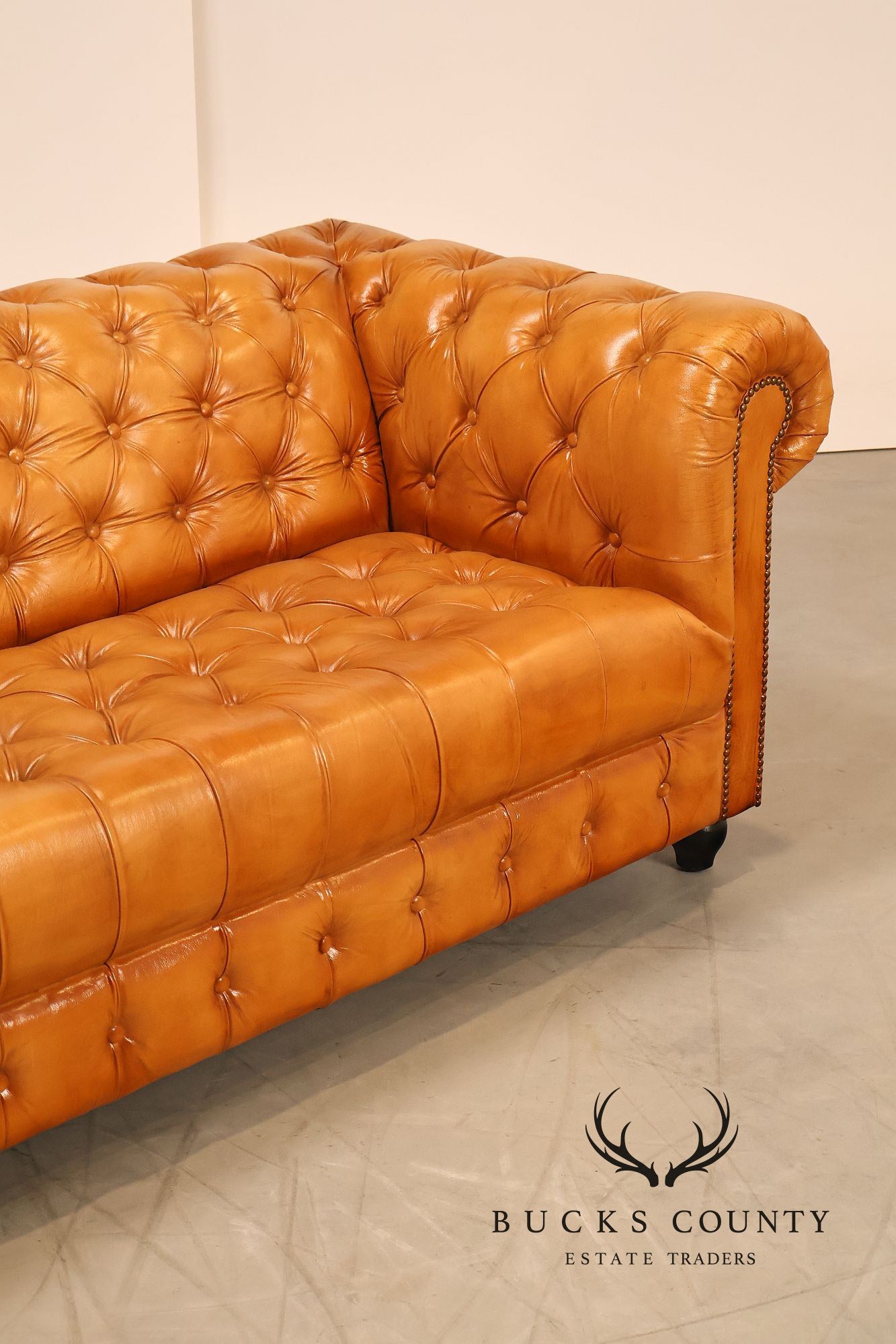 Tufted Leather Chesterfield Sofa