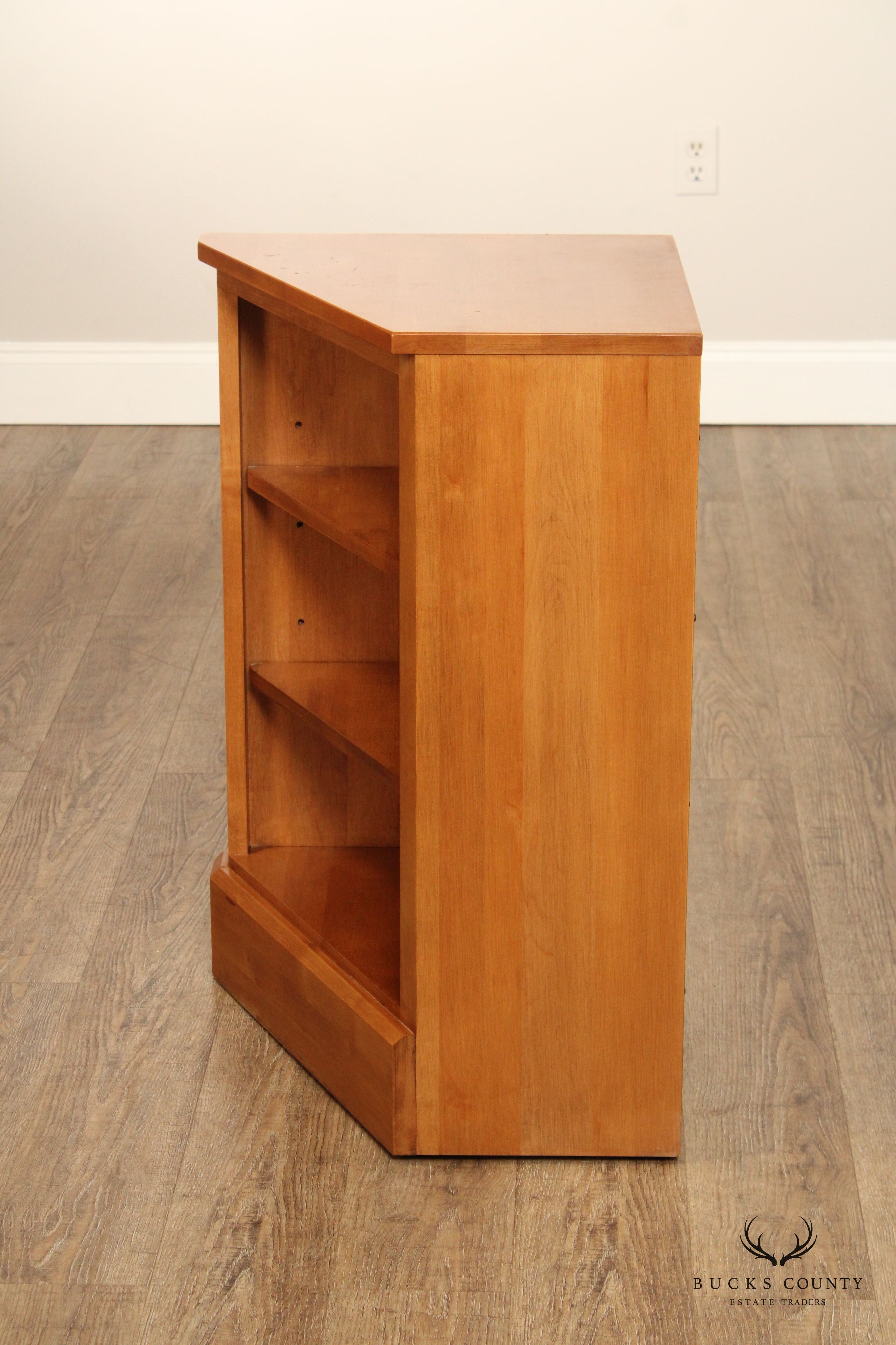 Ethan Allen 'Country Colors' Maple Corner Bookcase