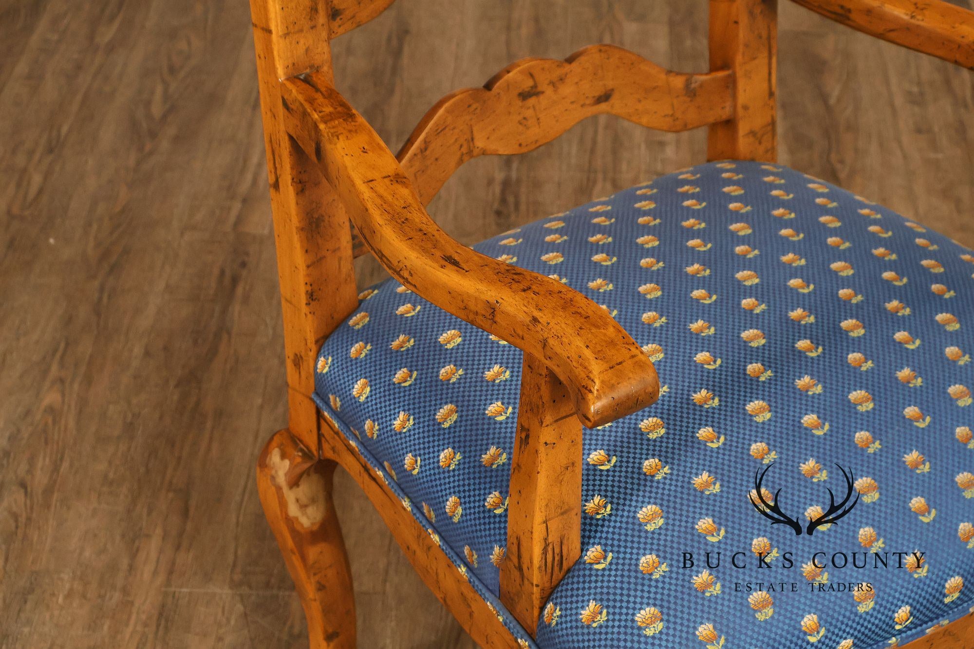 Guy Chaddock Set Of Twelve Basque Hickory Ladder Back Dining Chairs