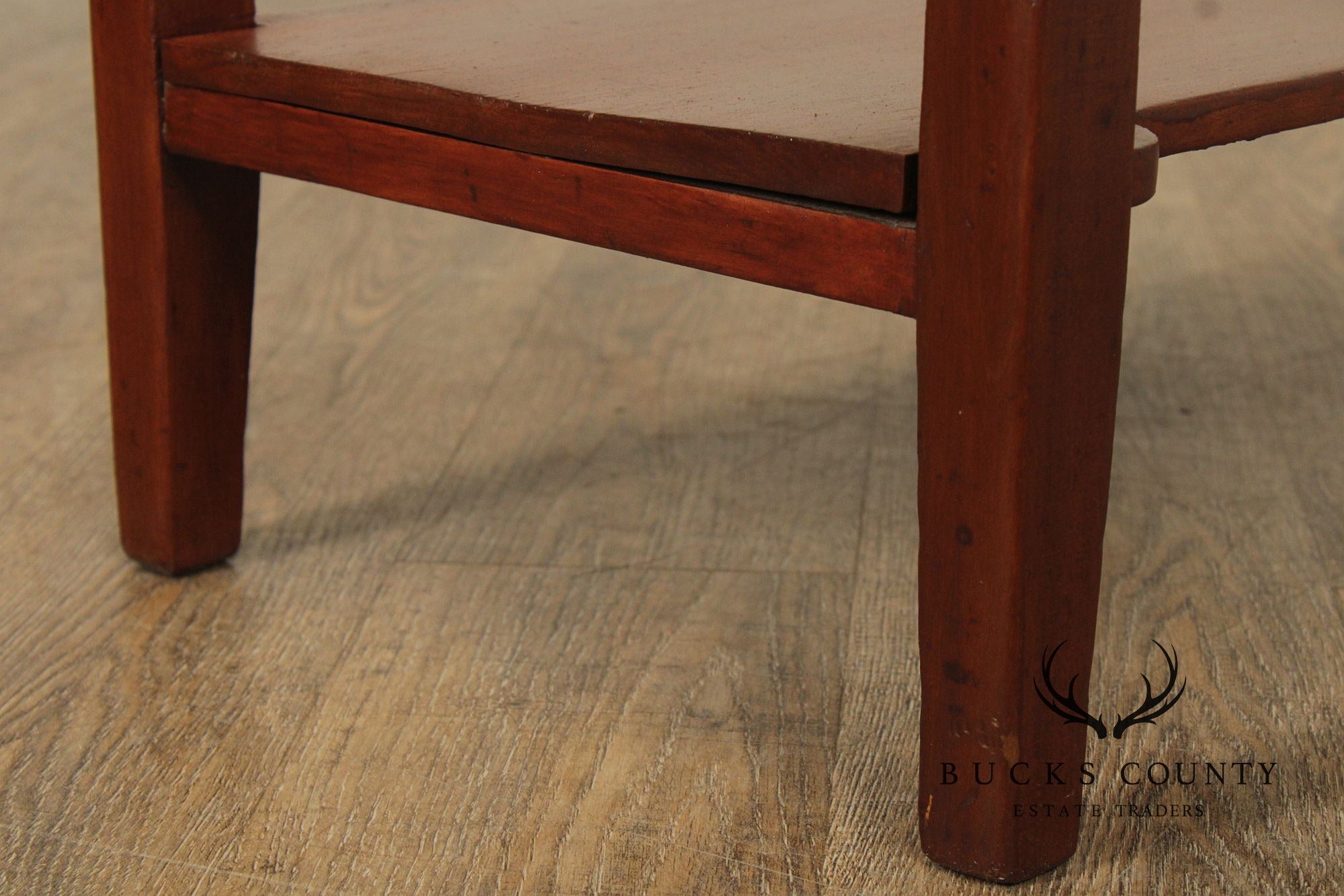Antique American Poplar One-Drawer Side Table Nightstand