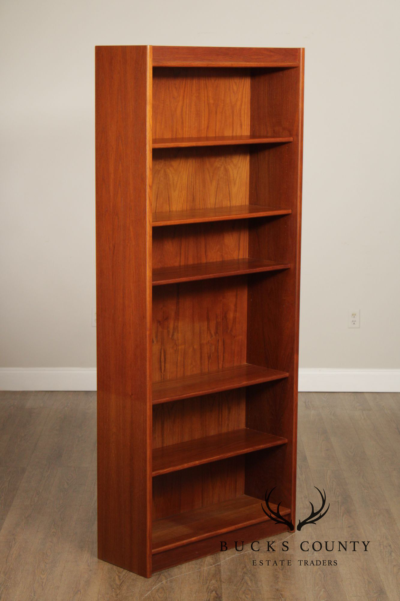Danish Modern Pair of Teak Open Bookcases