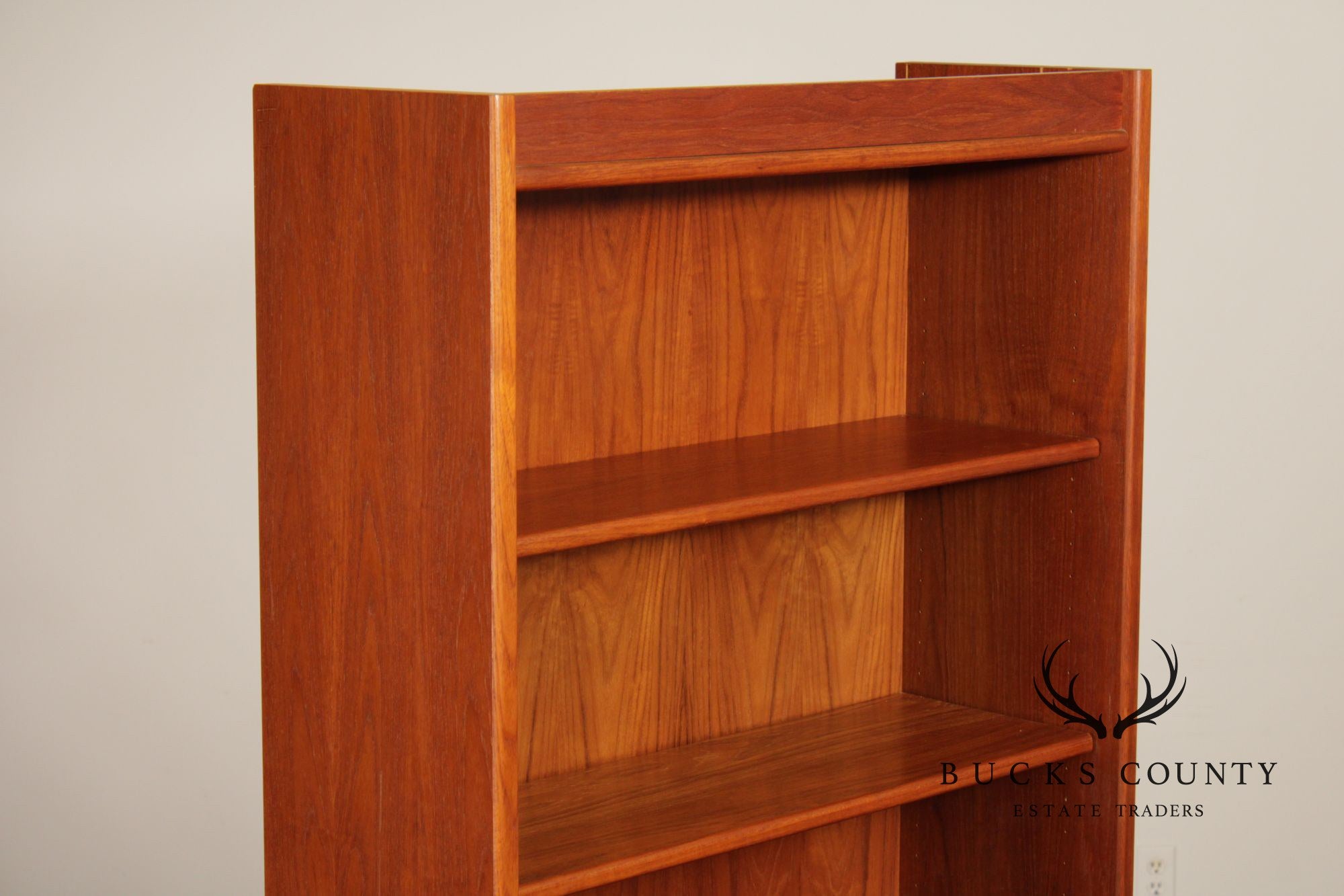 Danish Modern Pair of Teak Open Bookcases