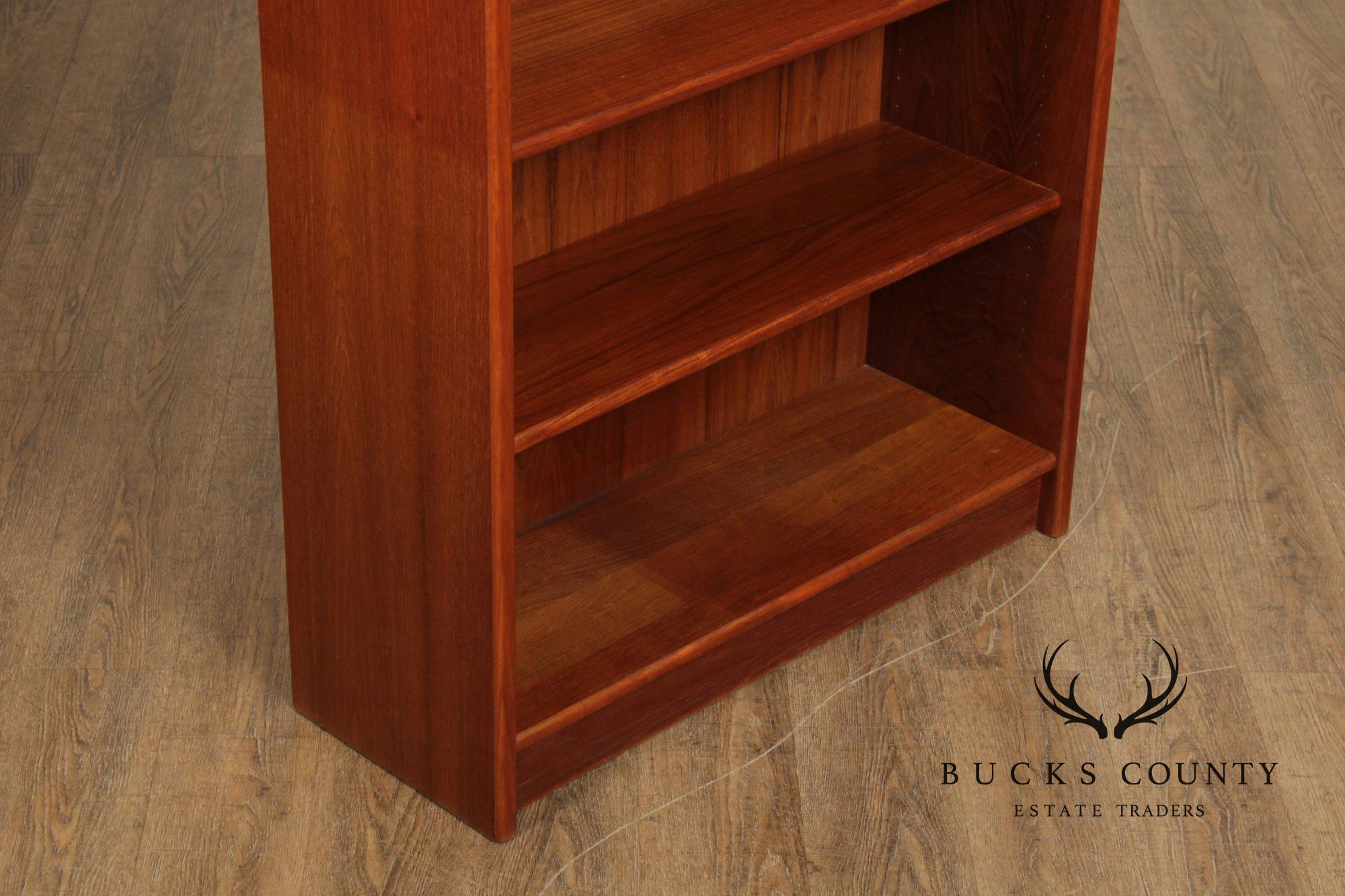 Danish Modern Pair of Teak Open Bookcases