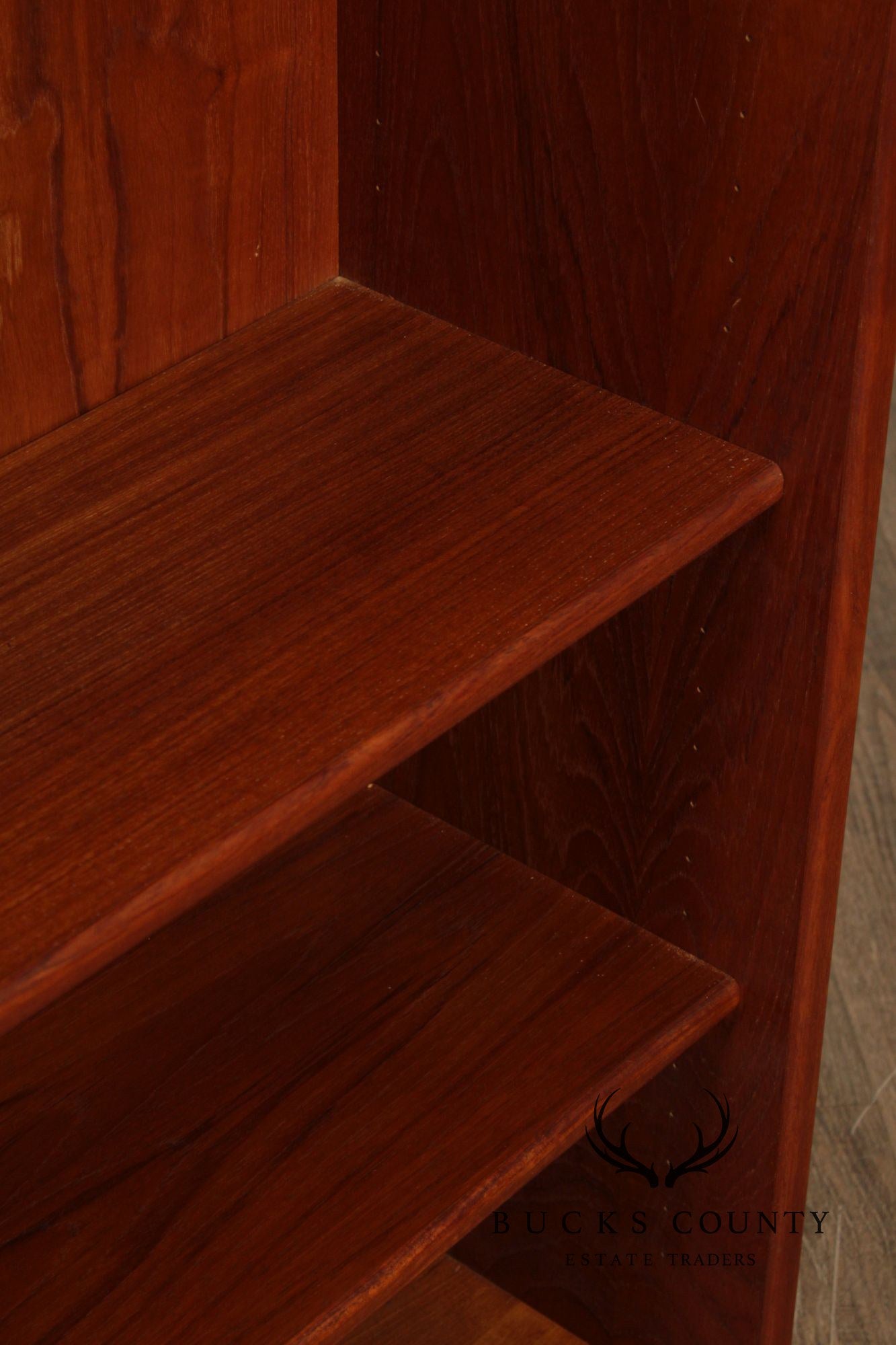 Danish Modern Pair of Teak Open Bookcases
