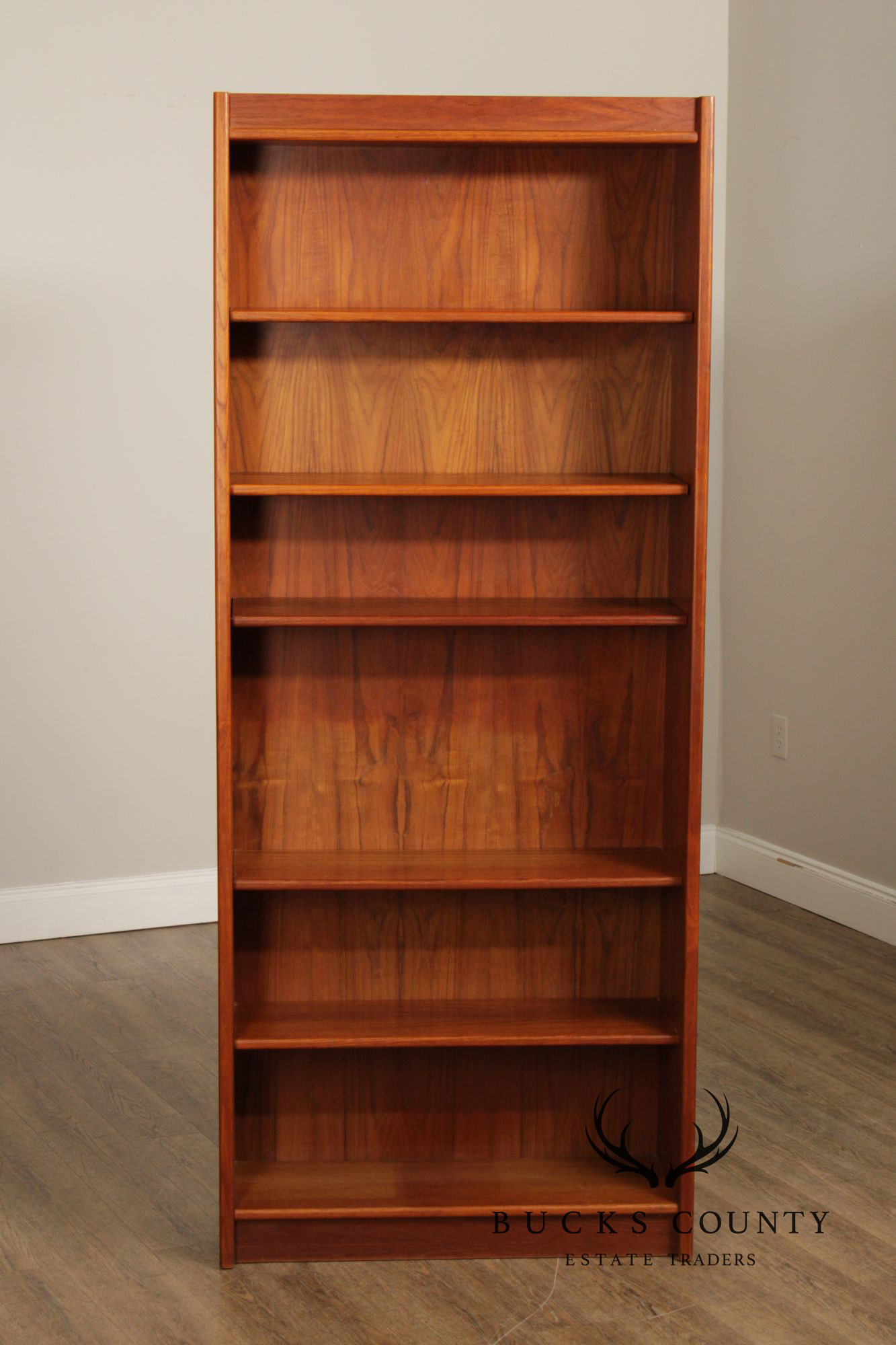Danish Modern Pair of Teak Open Bookcases