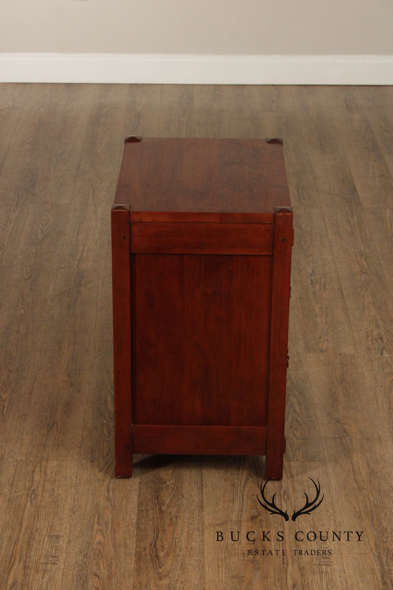 Stickley Mission Collection Pair of Cherry Three-Drawer Night Stands