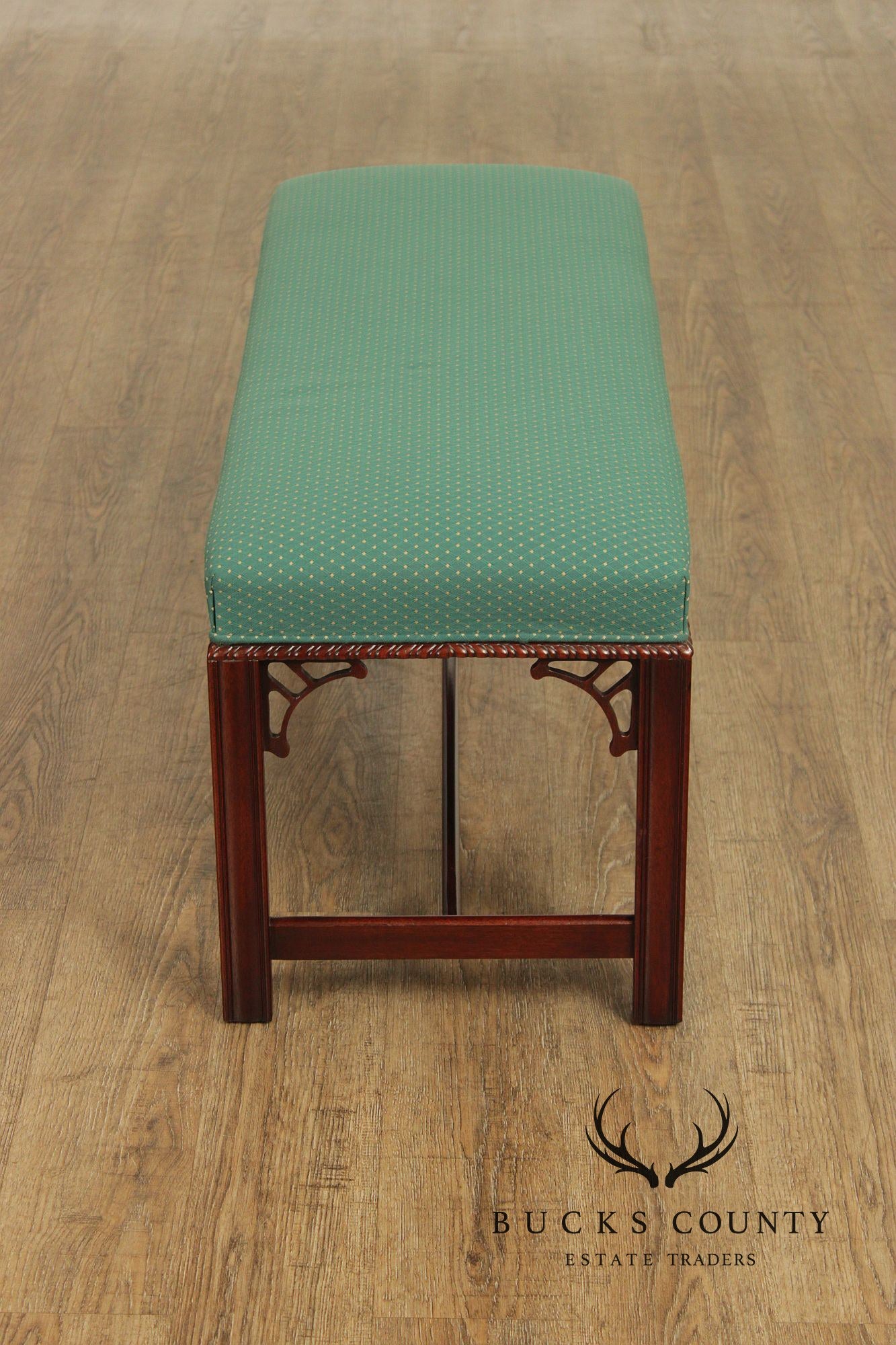 Hickory Chair Chippendale Style Mahogany Window Bench
