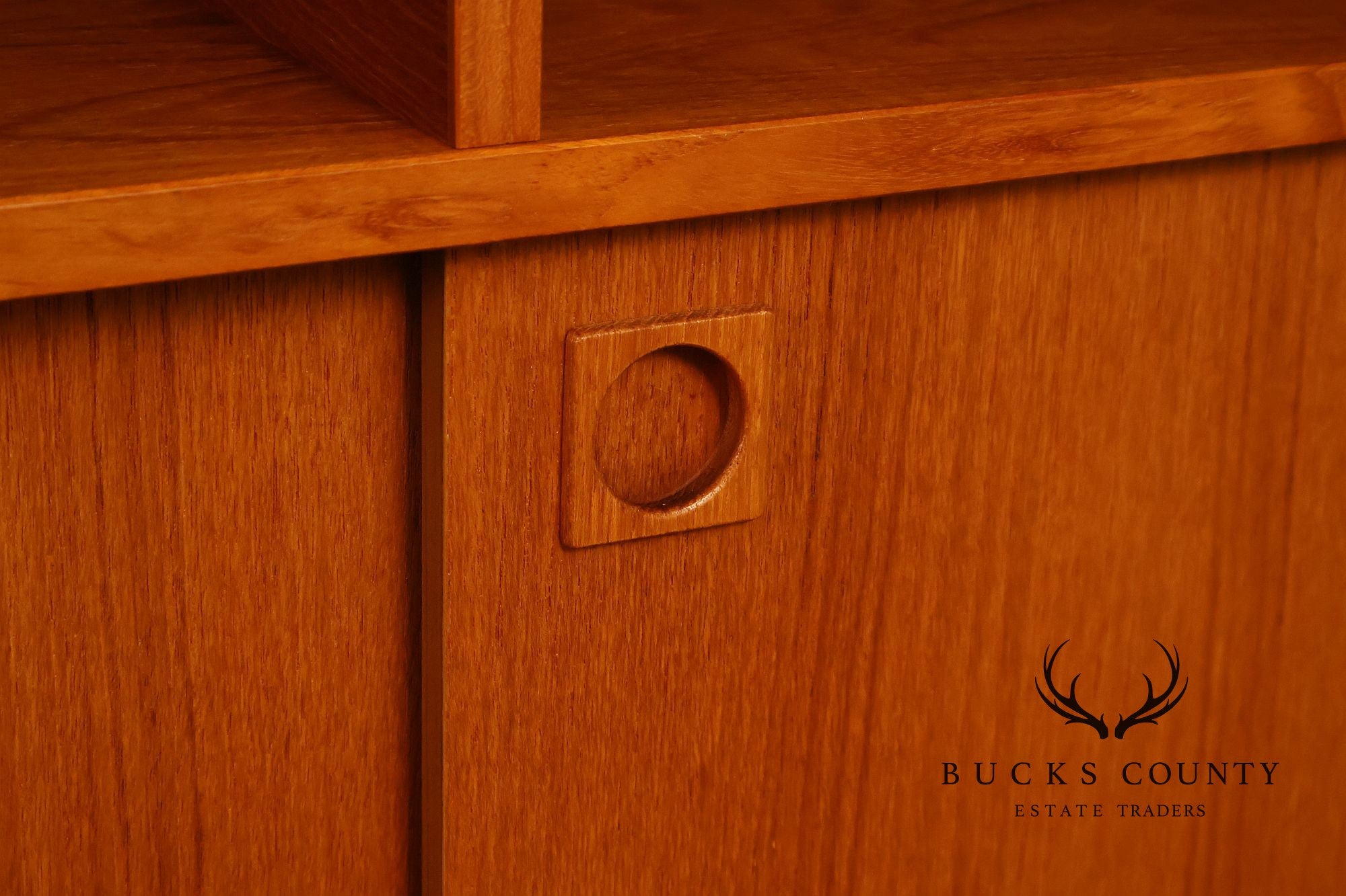 Danish Modern Teak Media Console Cabinet