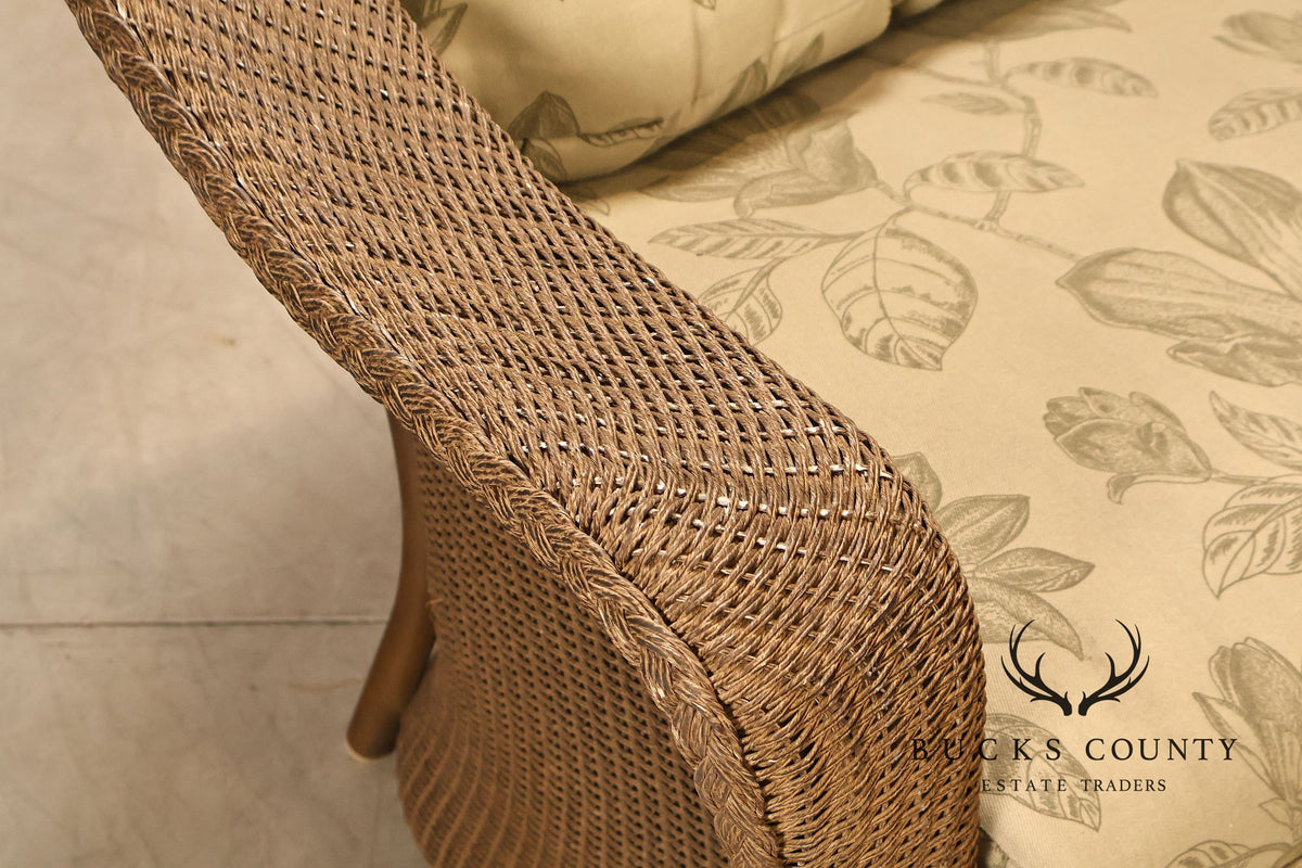 Lloyd Flanders Reflections All-Weather Lloyd Loom Wicker Sofa