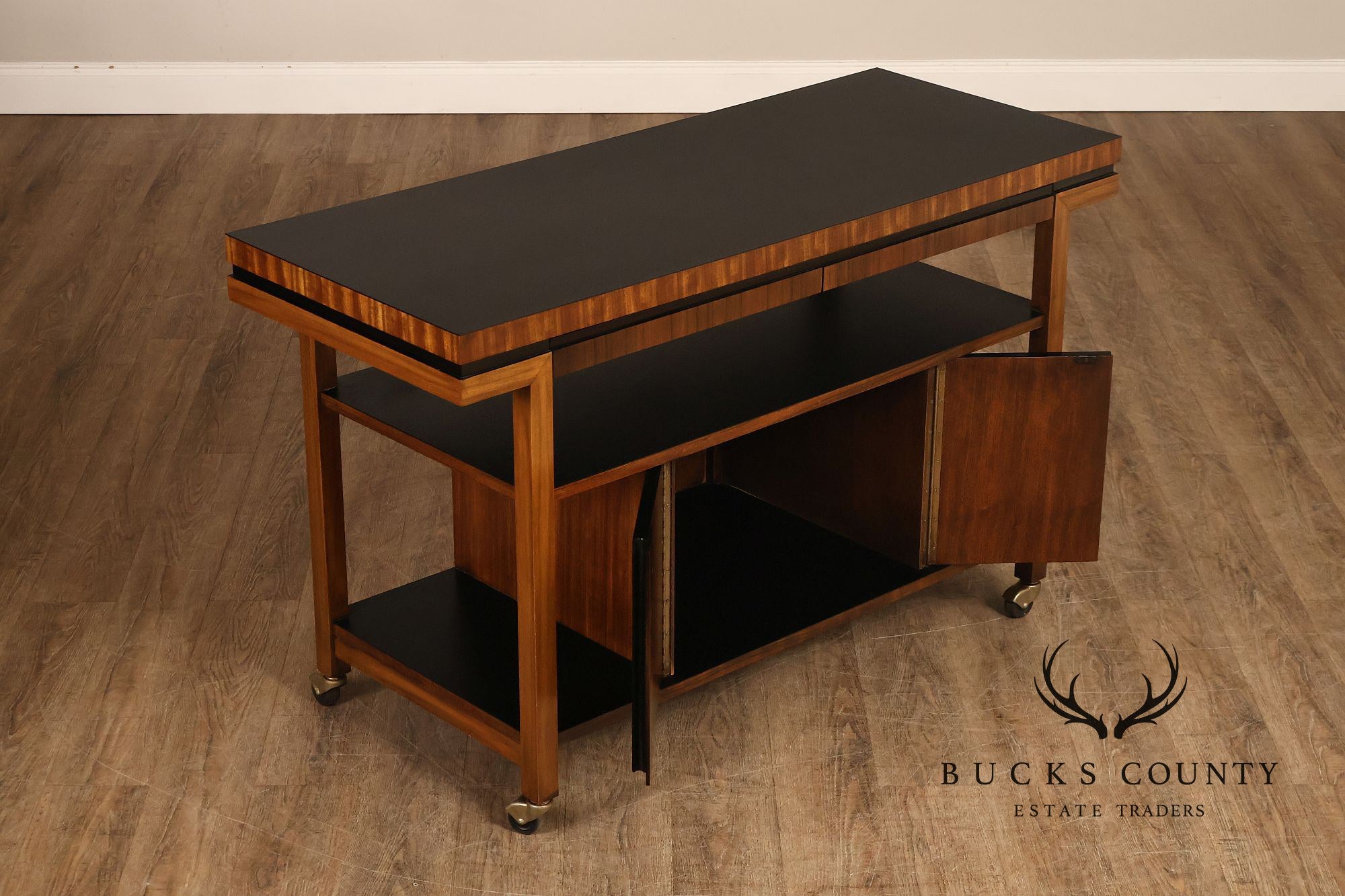 Mid Century Modern Rosewood Server Bar Cart