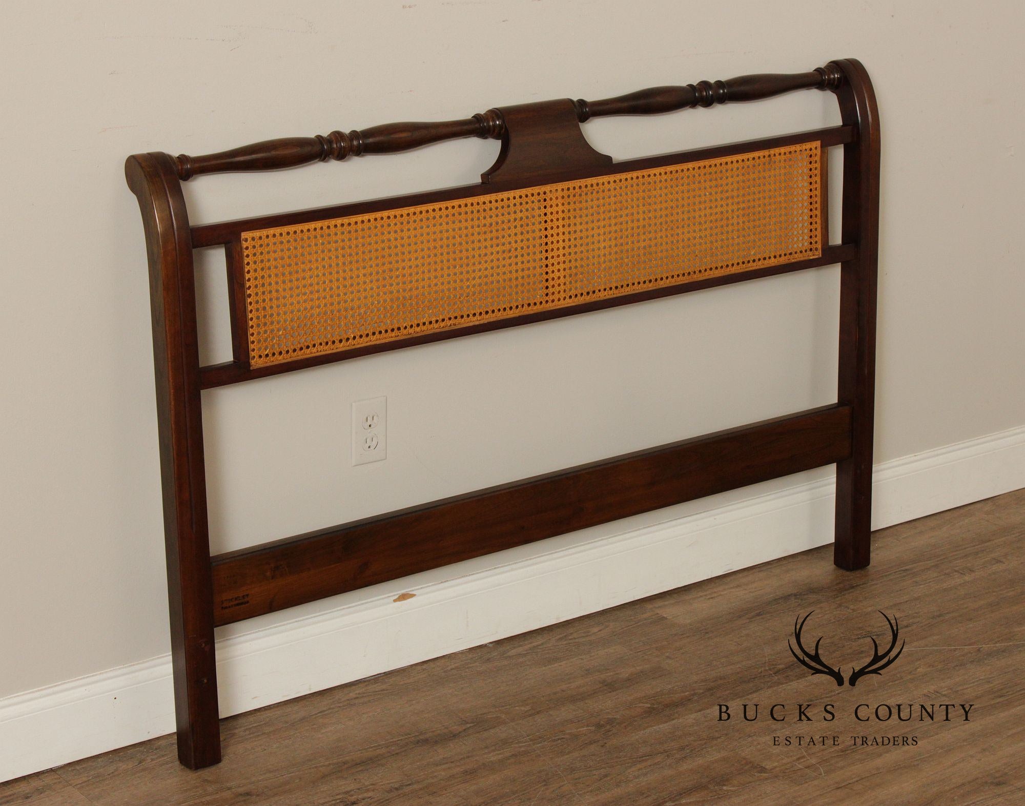 Stickley Cherry And Cane Queen Headboard